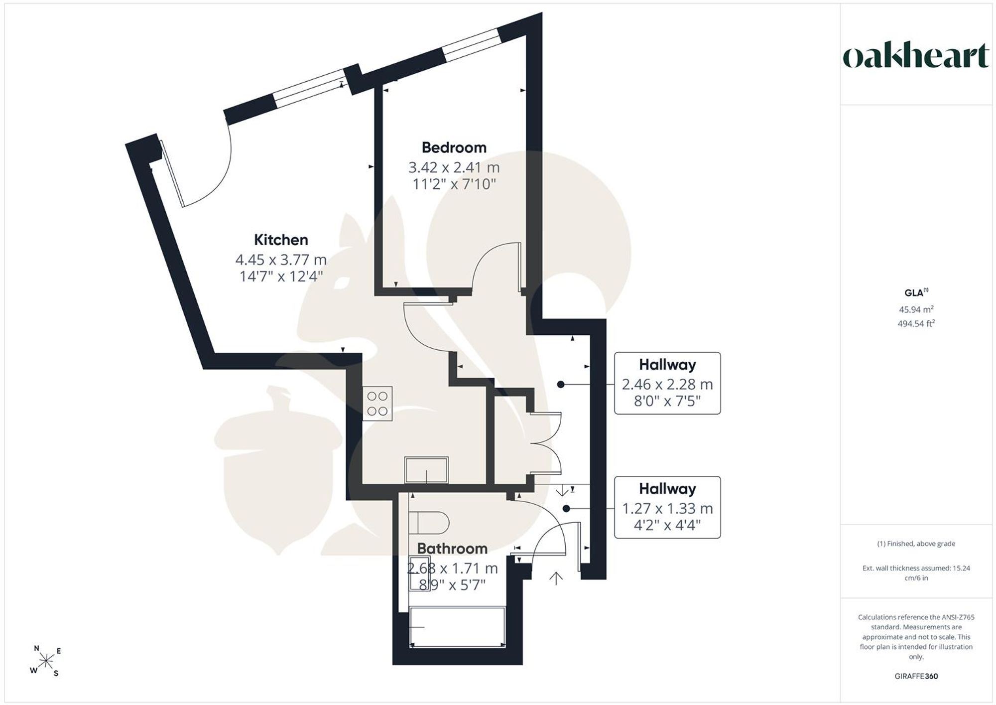 Flat 1, The Land Mark 44-46 Crouch Street, Colchester floorplan