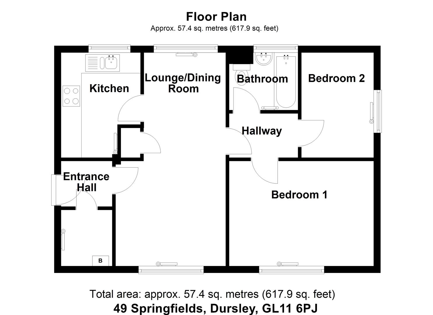 49, Springfields, Cam, Dursley floorplan