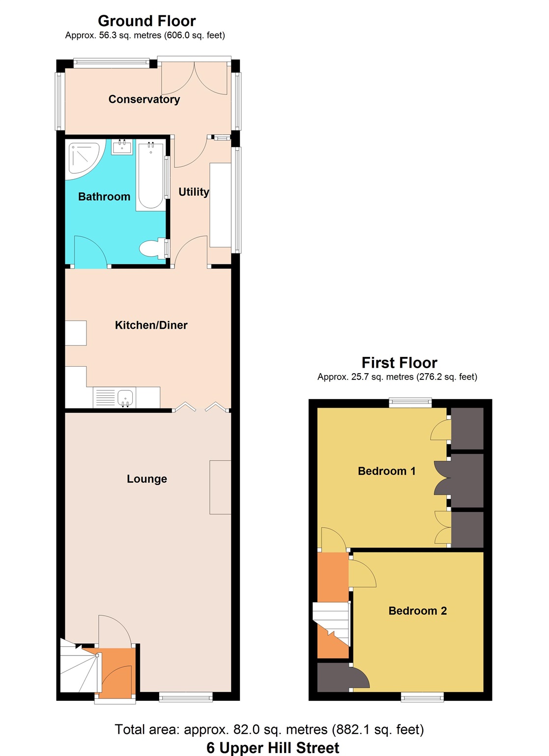 6, Upper Hill Street, Pontypool floorplan