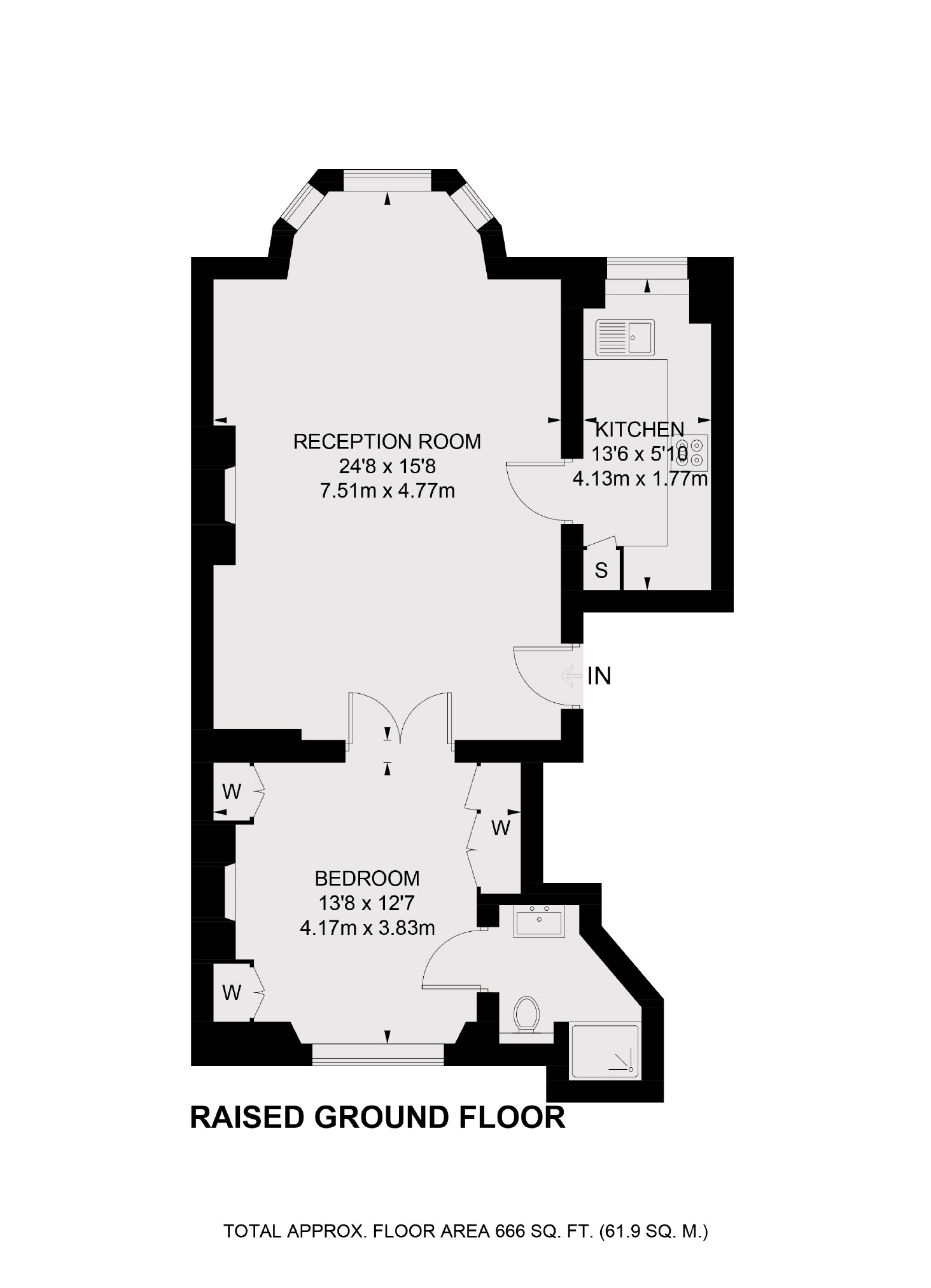 Flat 10A, 6-7, Elvaston Place, London floorplan