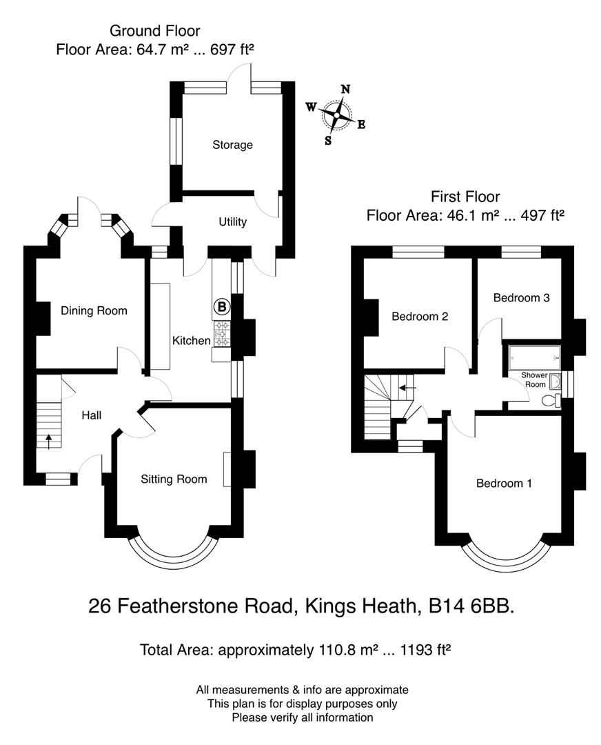 26, Featherstone Road, Birmingham floorplan
