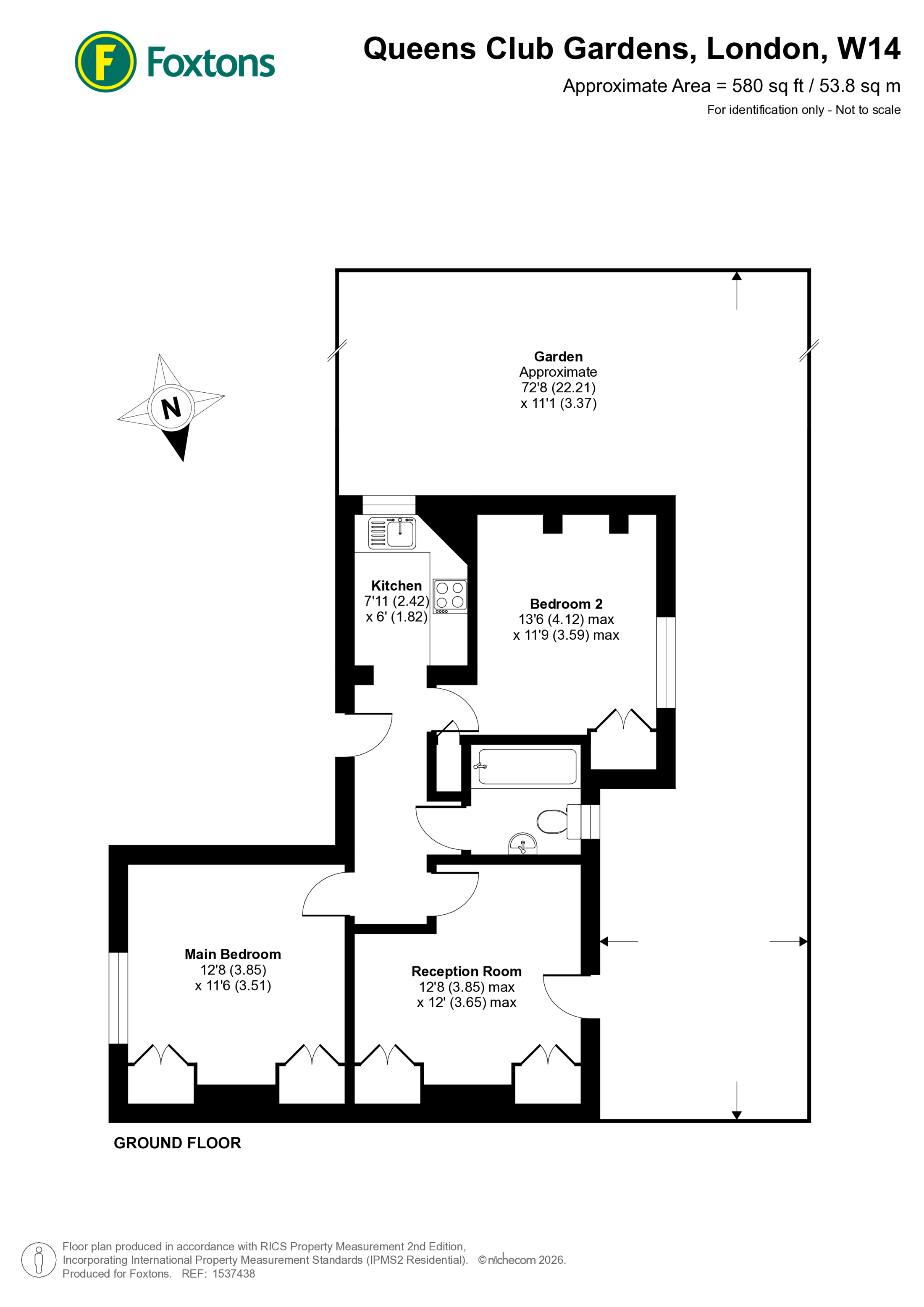 Queens Club Gardens, Barons Court floorplan