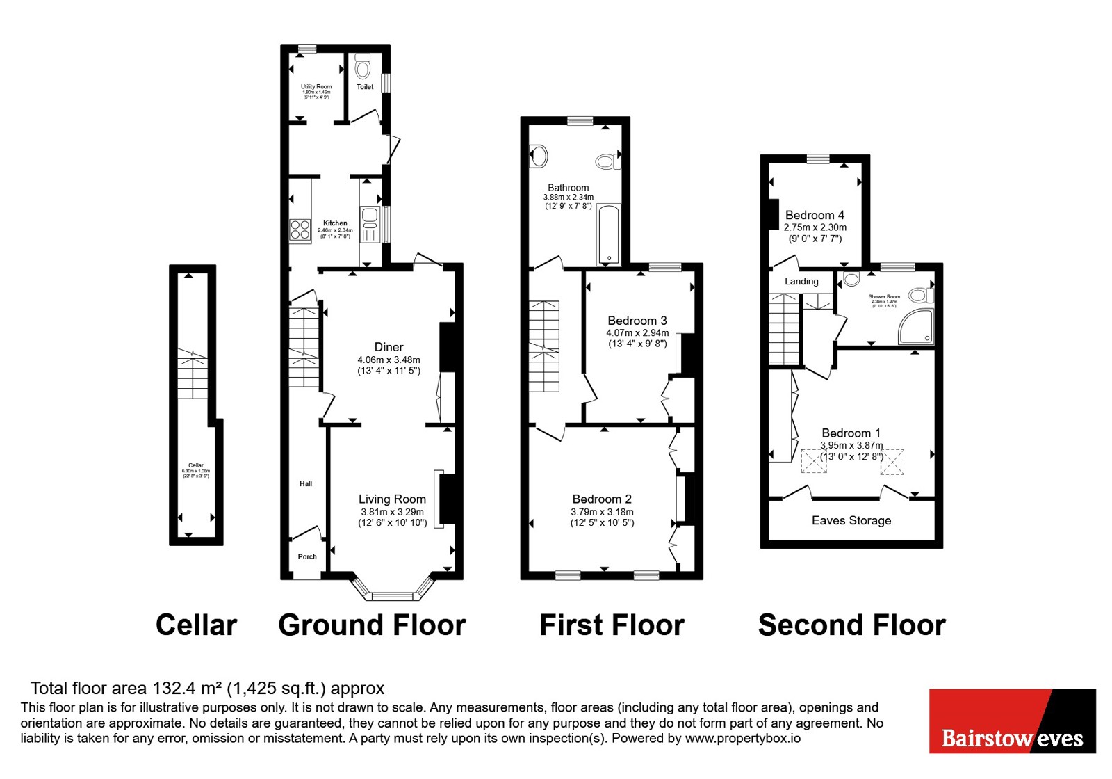 46, Malvern Road, London floorplan