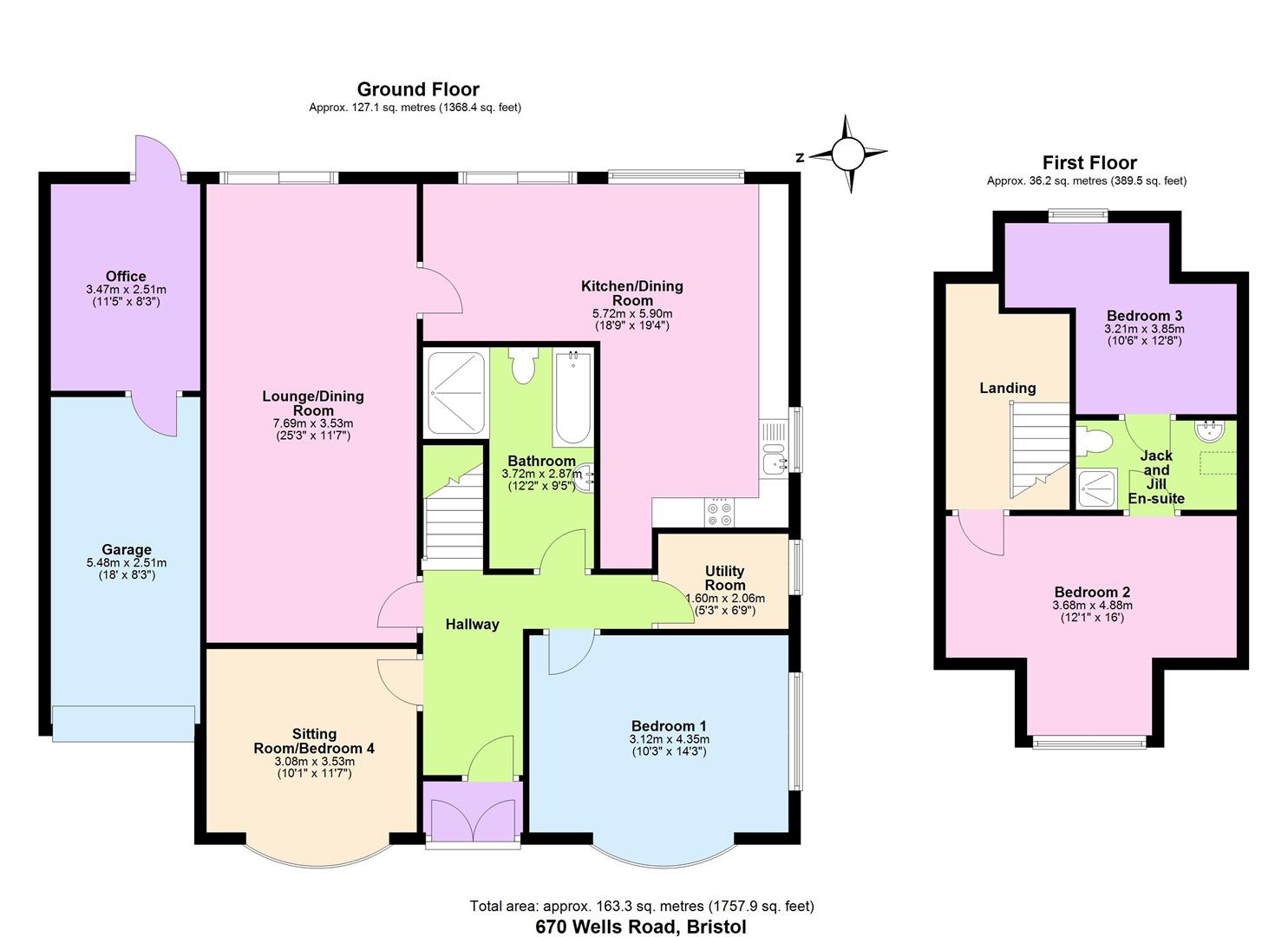 670, Wells Road, Bristol floorplan