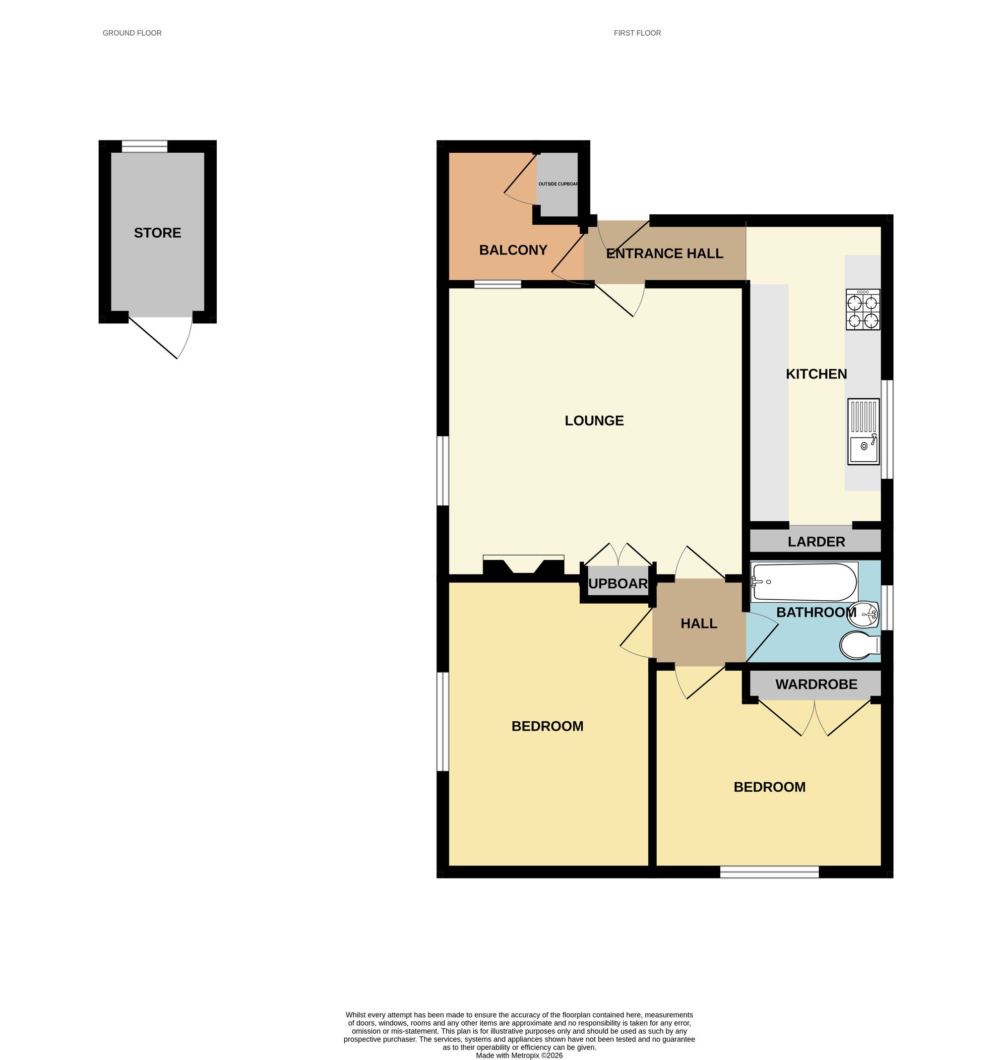 Flat 10, 4 Meadowleaze, Gloucester floorplan