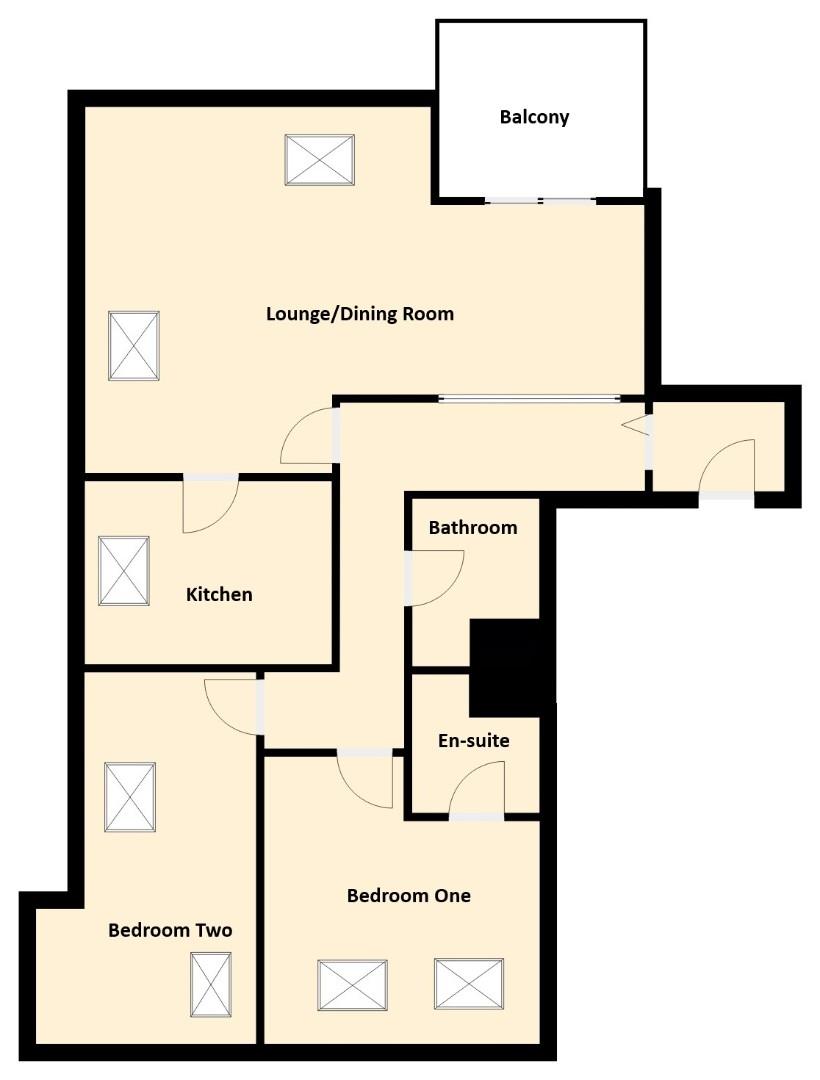 Flat 15, Charmile Ct, 29 Spa Road, Weymouth floorplan