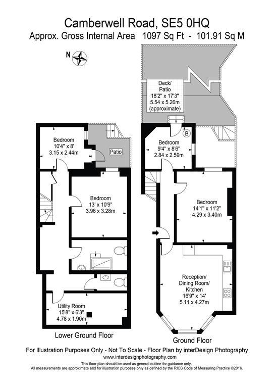 Flat 1, 311, Camberwell Road, London floorplan