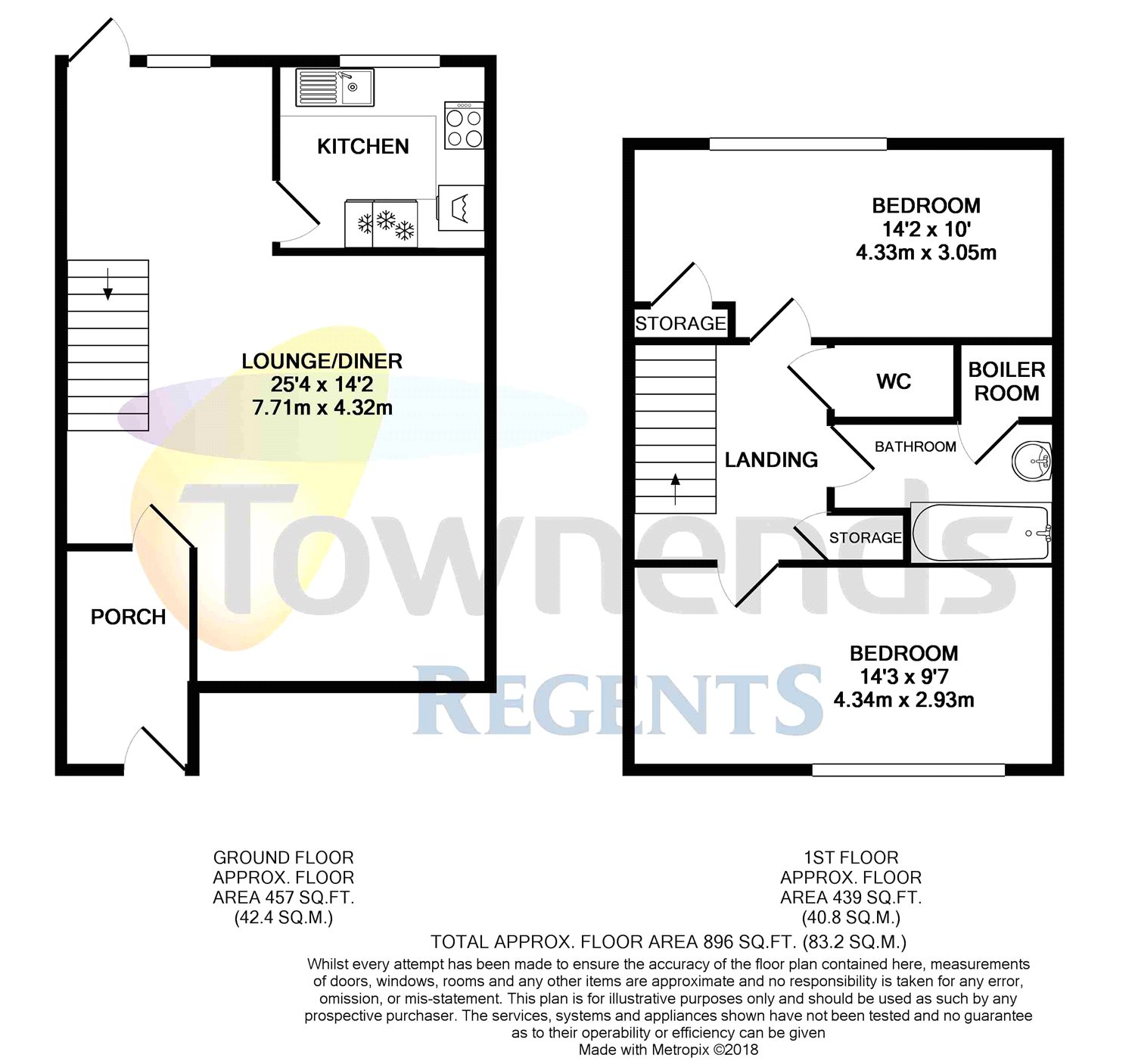 2 Bedrooms Terraced house for sale in Hillview Court, Woking, Surrey GU22