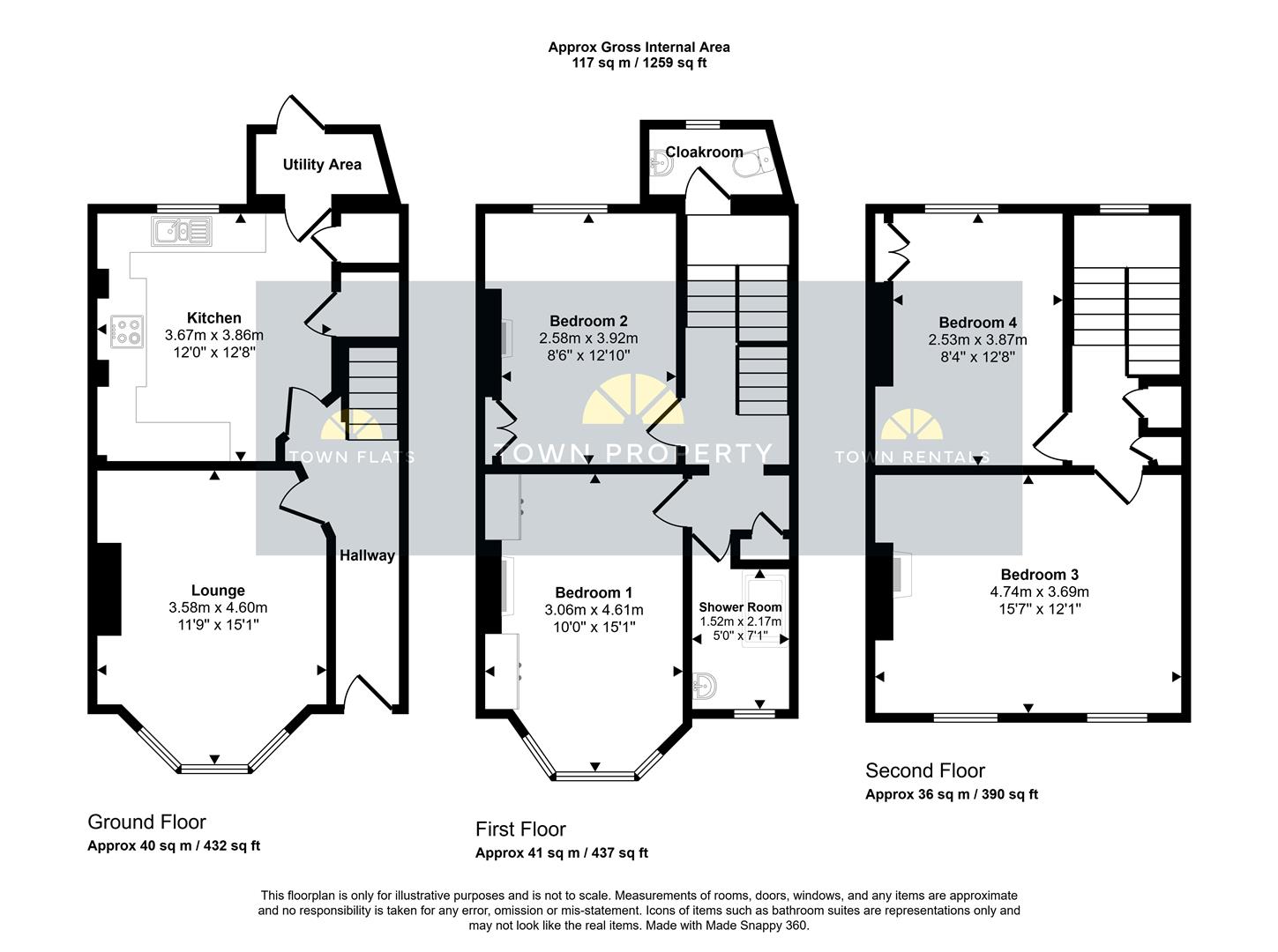 14, York Road, Eastbourne floorplan