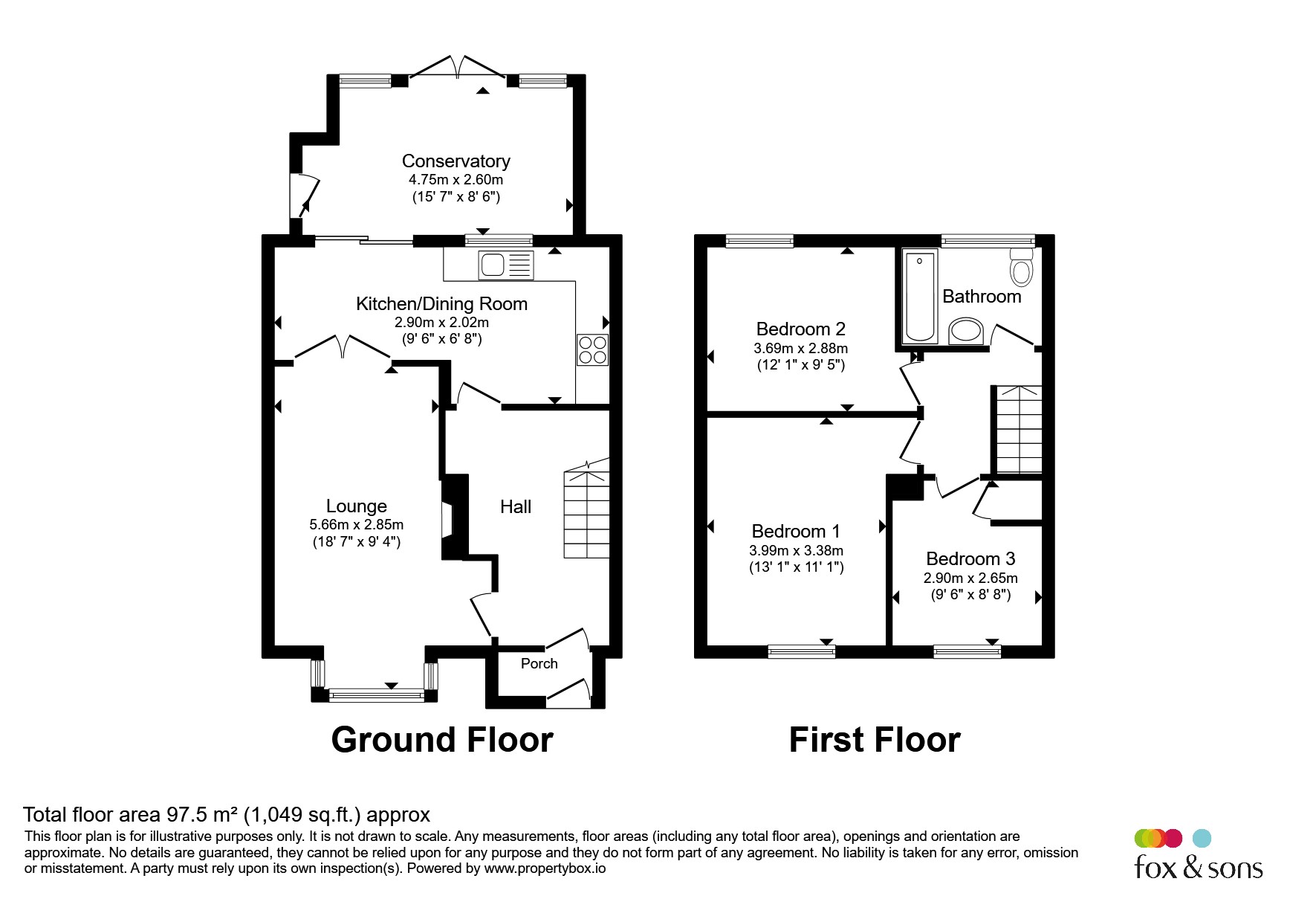 225, Eastwick Road, Taunton floorplan