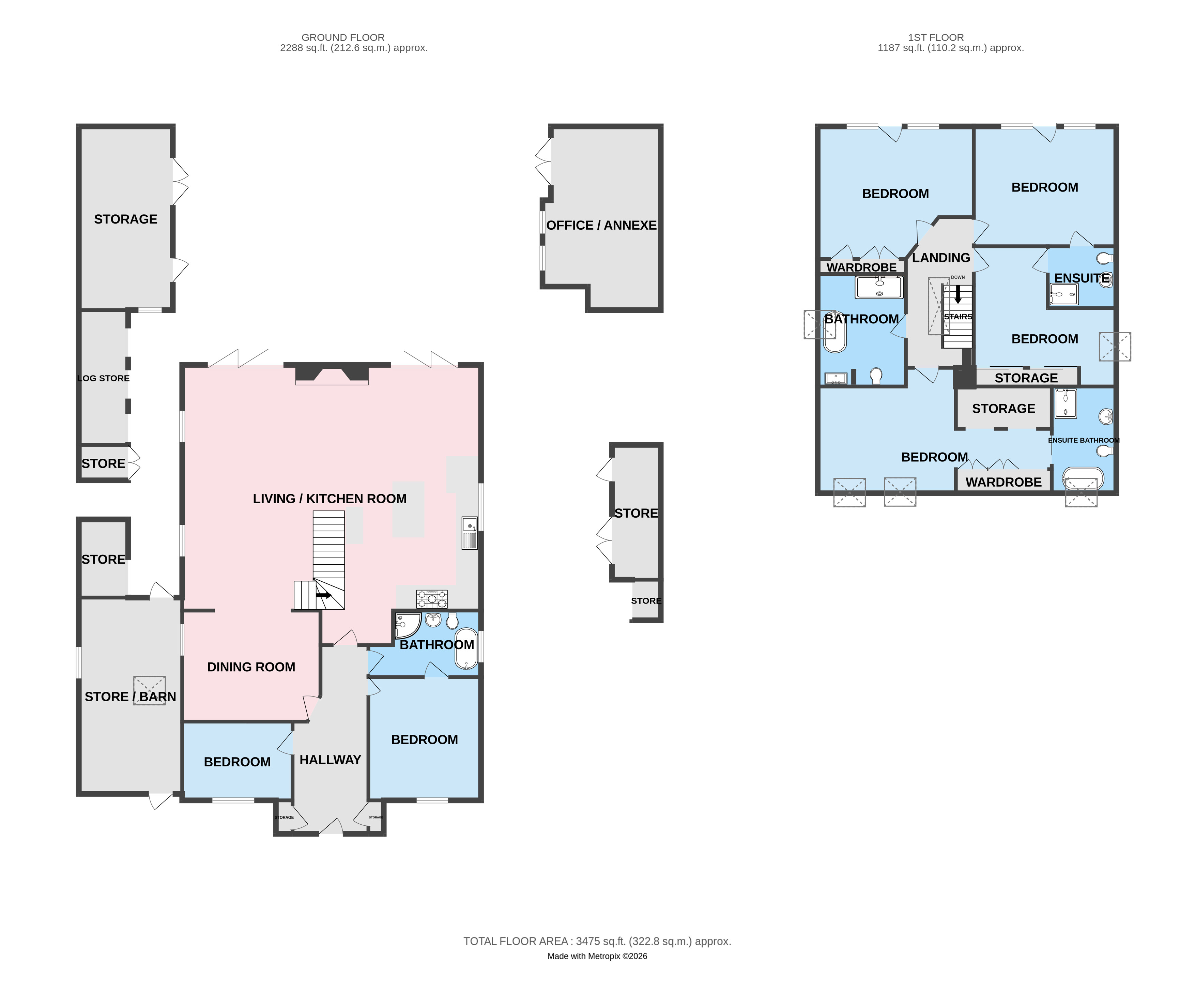 Jalna,, The Rock, Shropshire floorplan