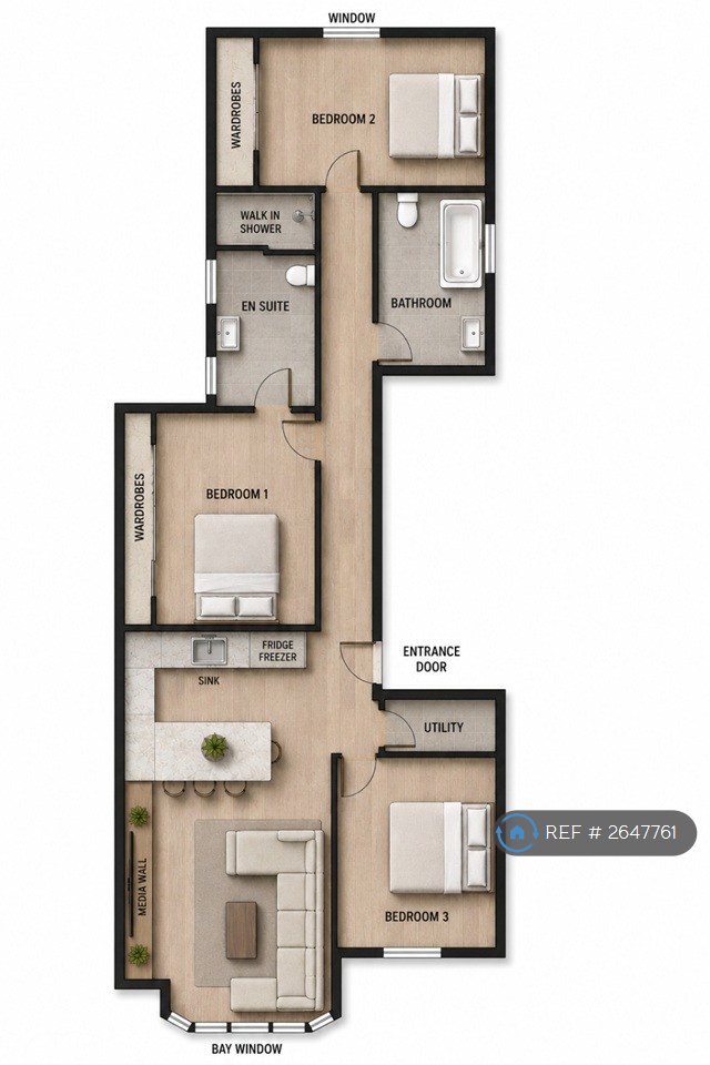 Flat   St Andrews Road South, Lytham St Anne's floorplan
