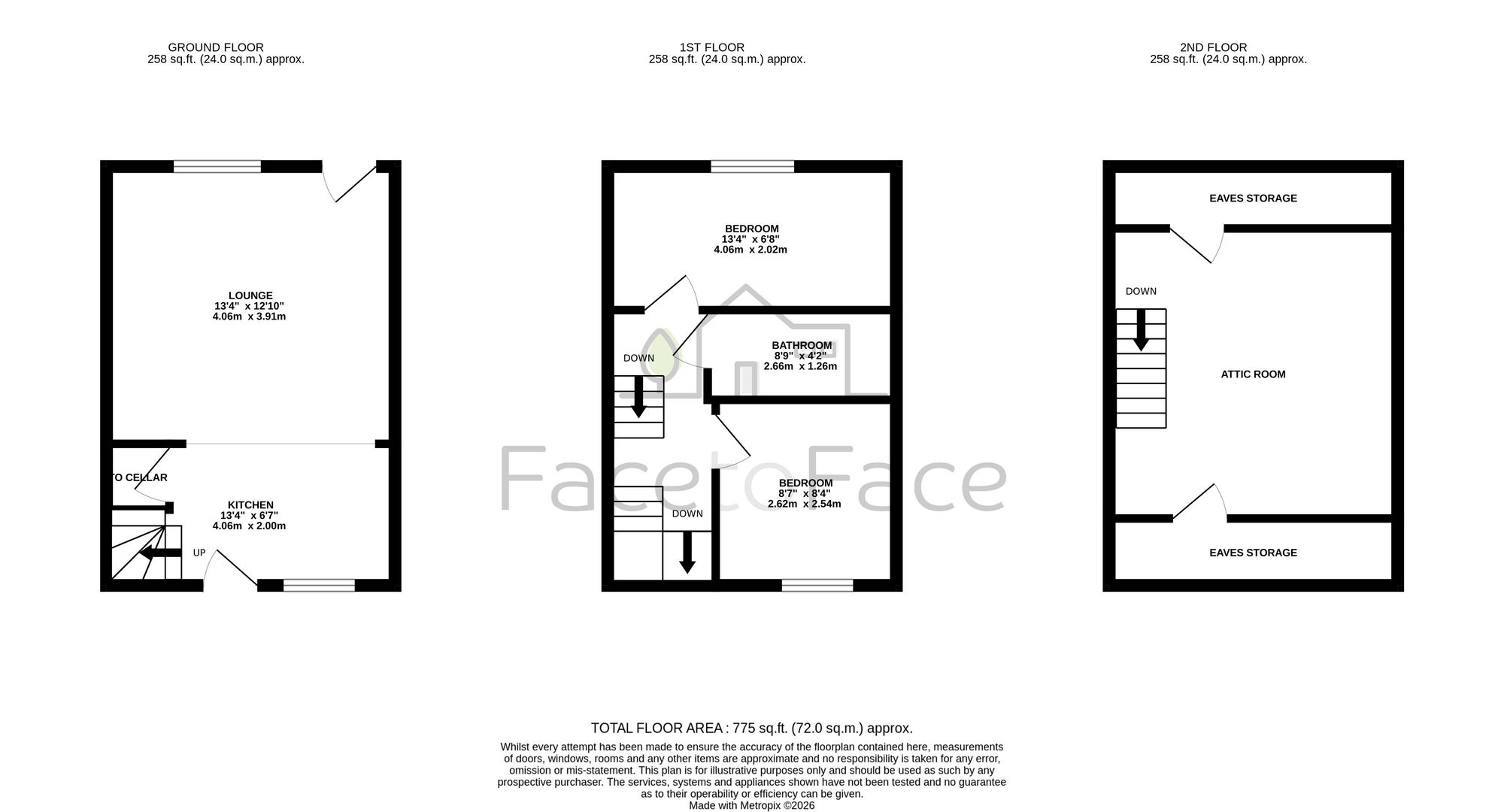 13 Calf Hey Terrace, Todmorden floorplan