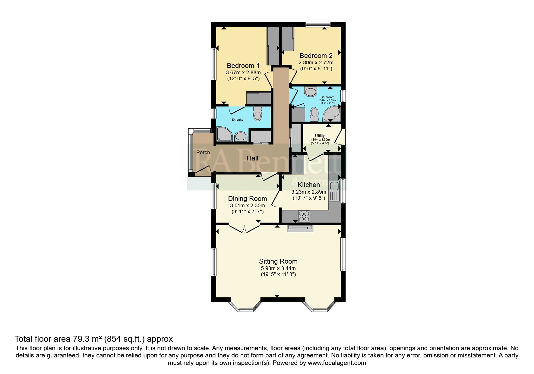 46, Brookside, Worcestershire floorplan