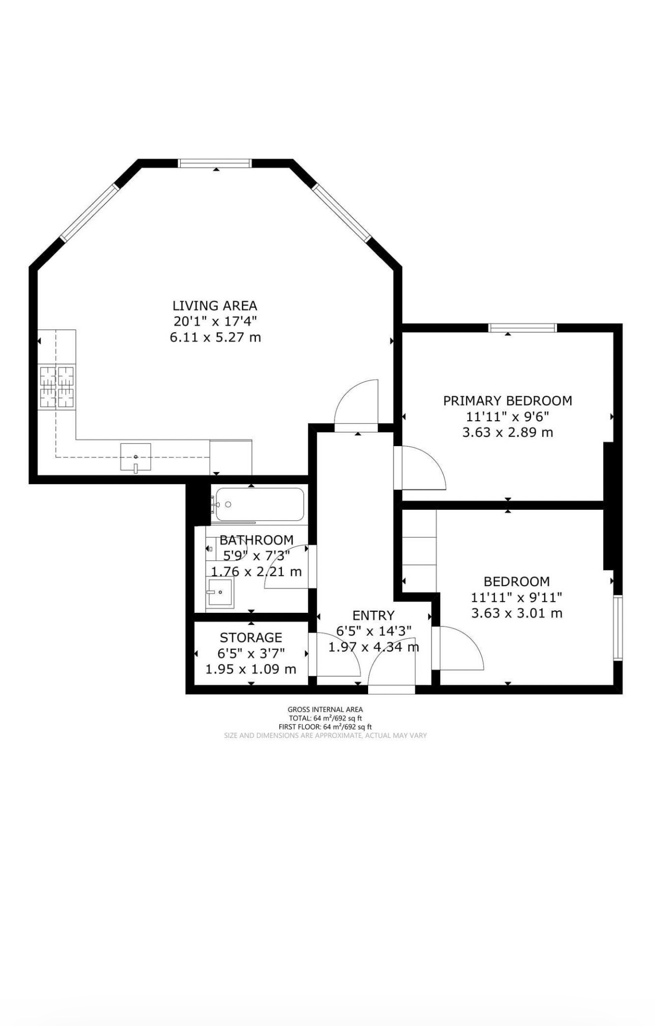 Clerkenwell House, Hilda Road, Hanwell Borders  floorplan
