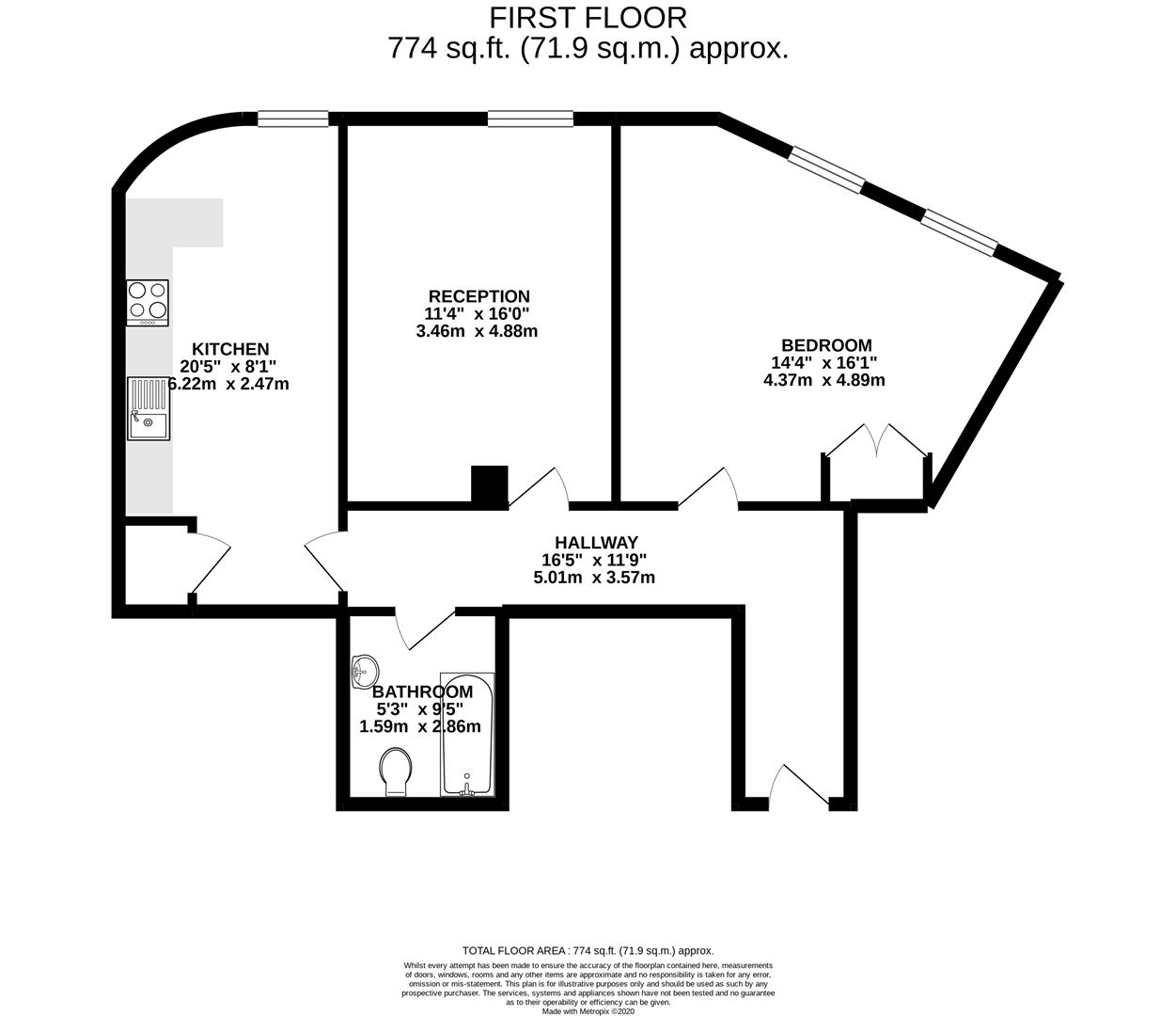 Flat 3,, Bambri Court, Isleworth floorplan