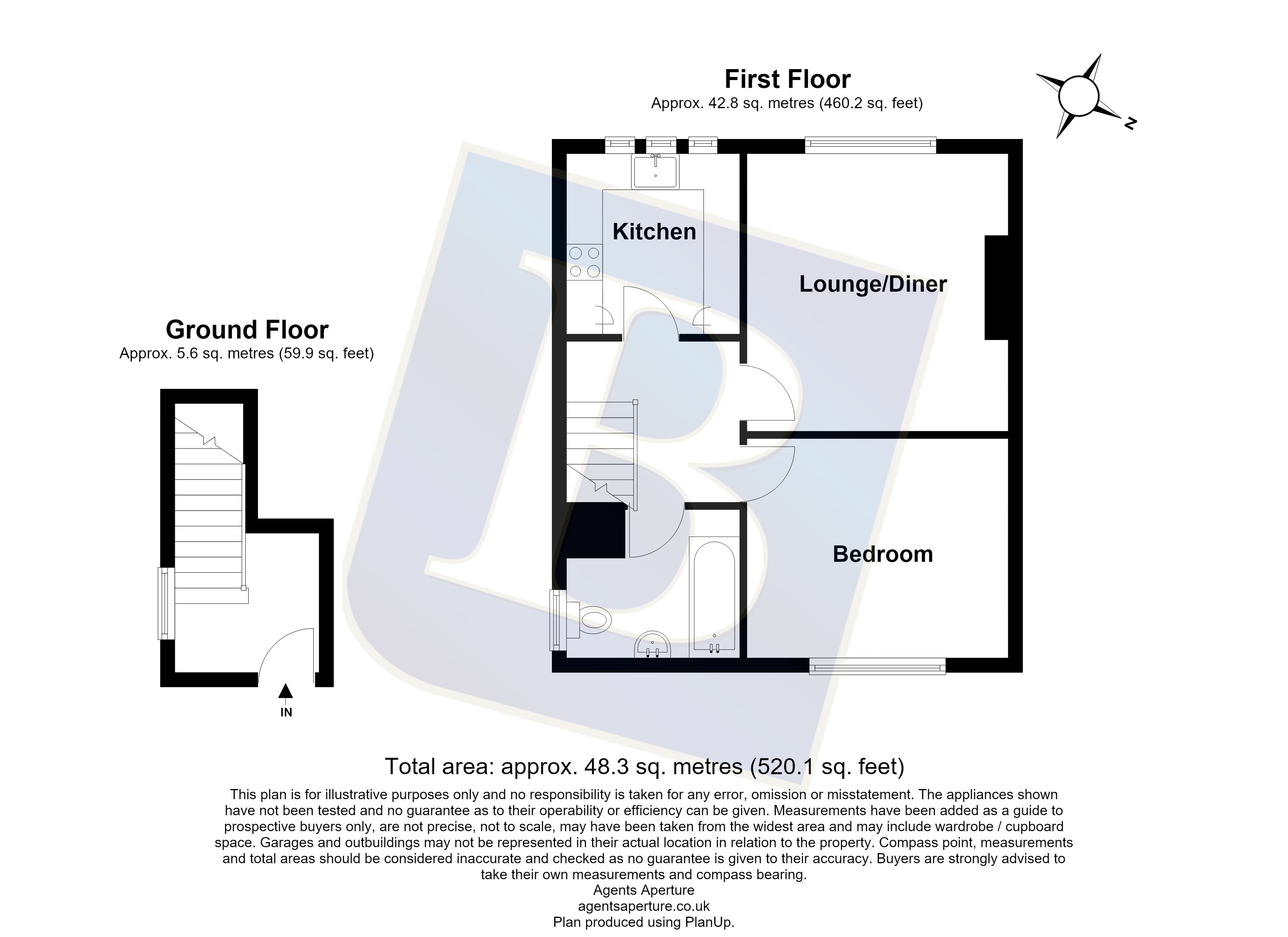 45a, Goldings Crescent, Essex floorplan