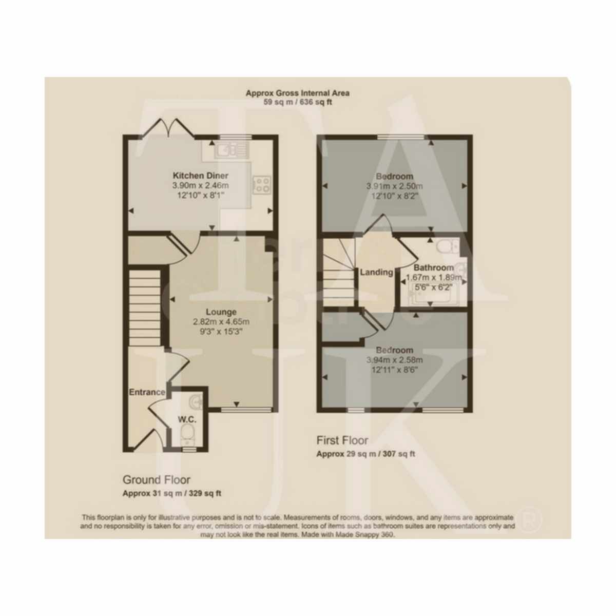 71, Rhodfa Leonard, Cardiff floorplan