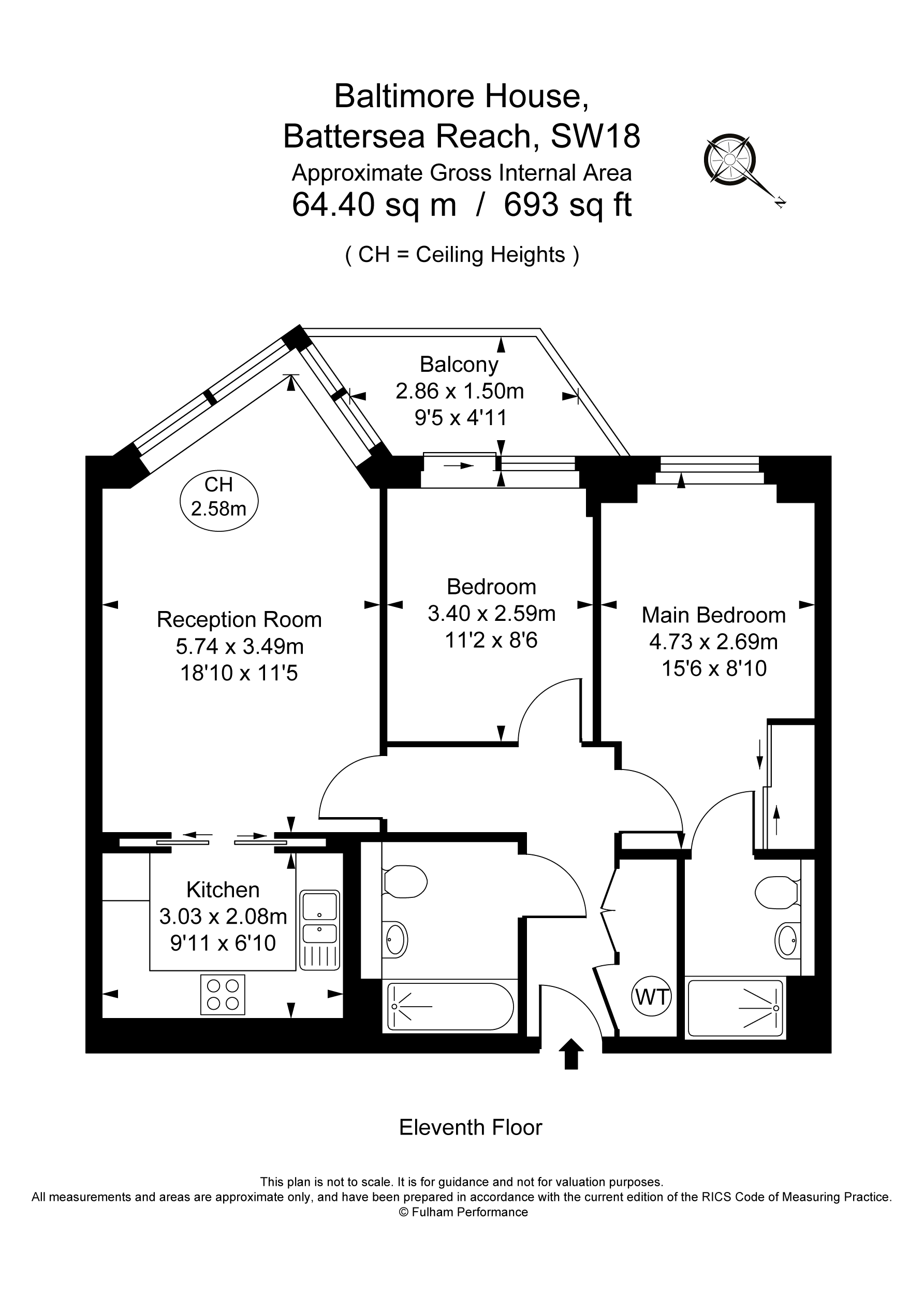 Baltimore House, Juniper Drive, Battersea Reach, London SW18, 2 bedroom