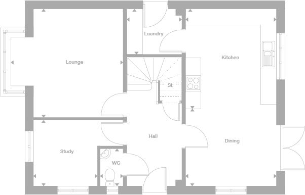 4 Bedrooms Detached house for sale in 