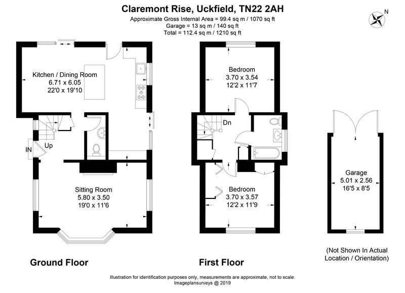 2 Bedrooms Detached house for sale in Claremont Rise, Uckfield TN22