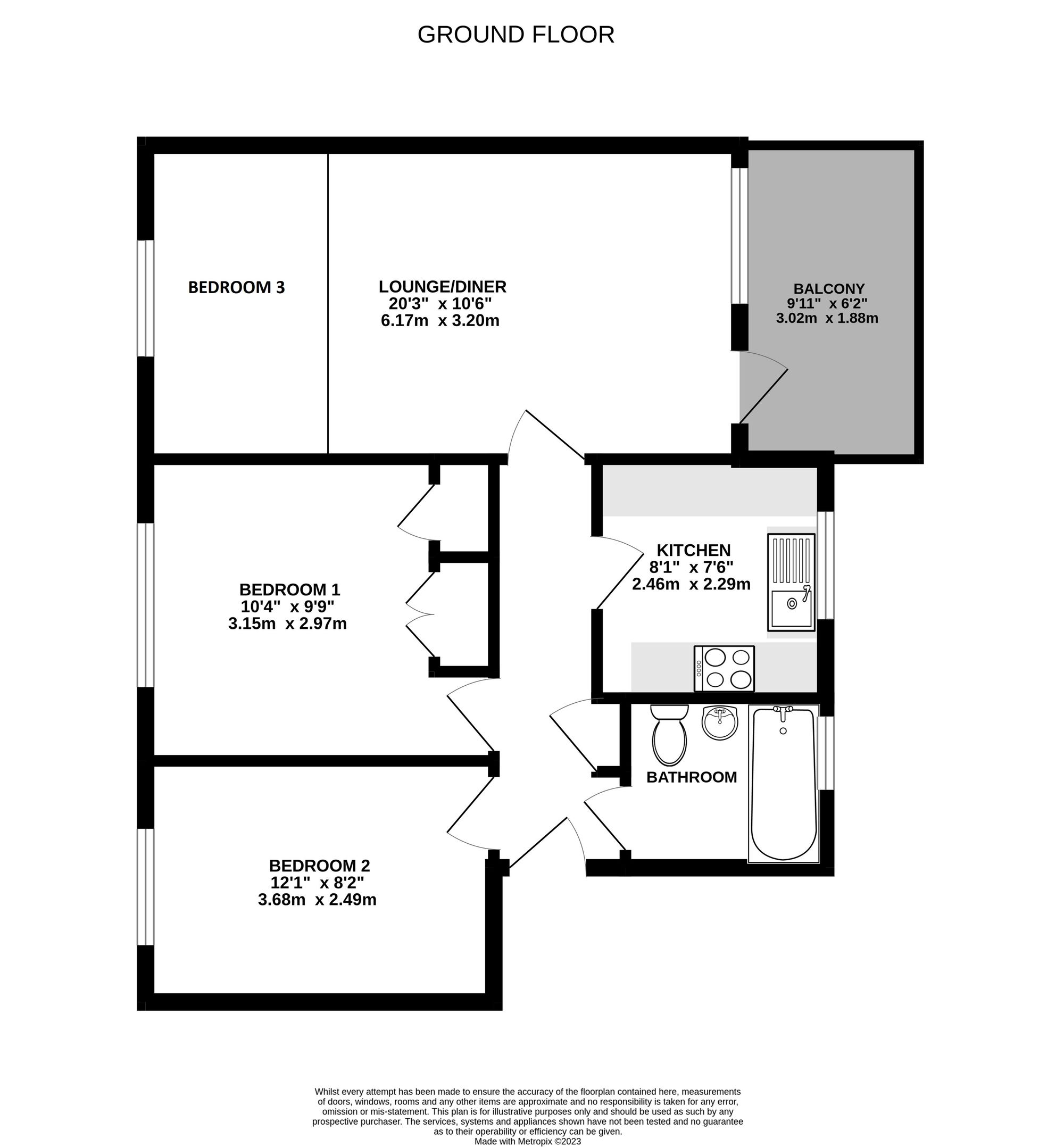25 Birch Court Maldon Road, Wallington floorplan