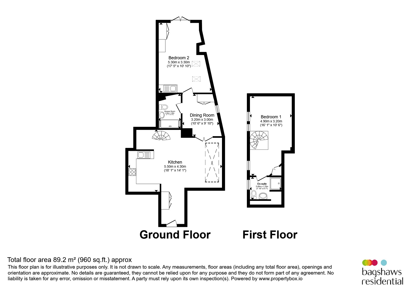 Cottage Two, The Cottages, King Street, Bakewell floorplan