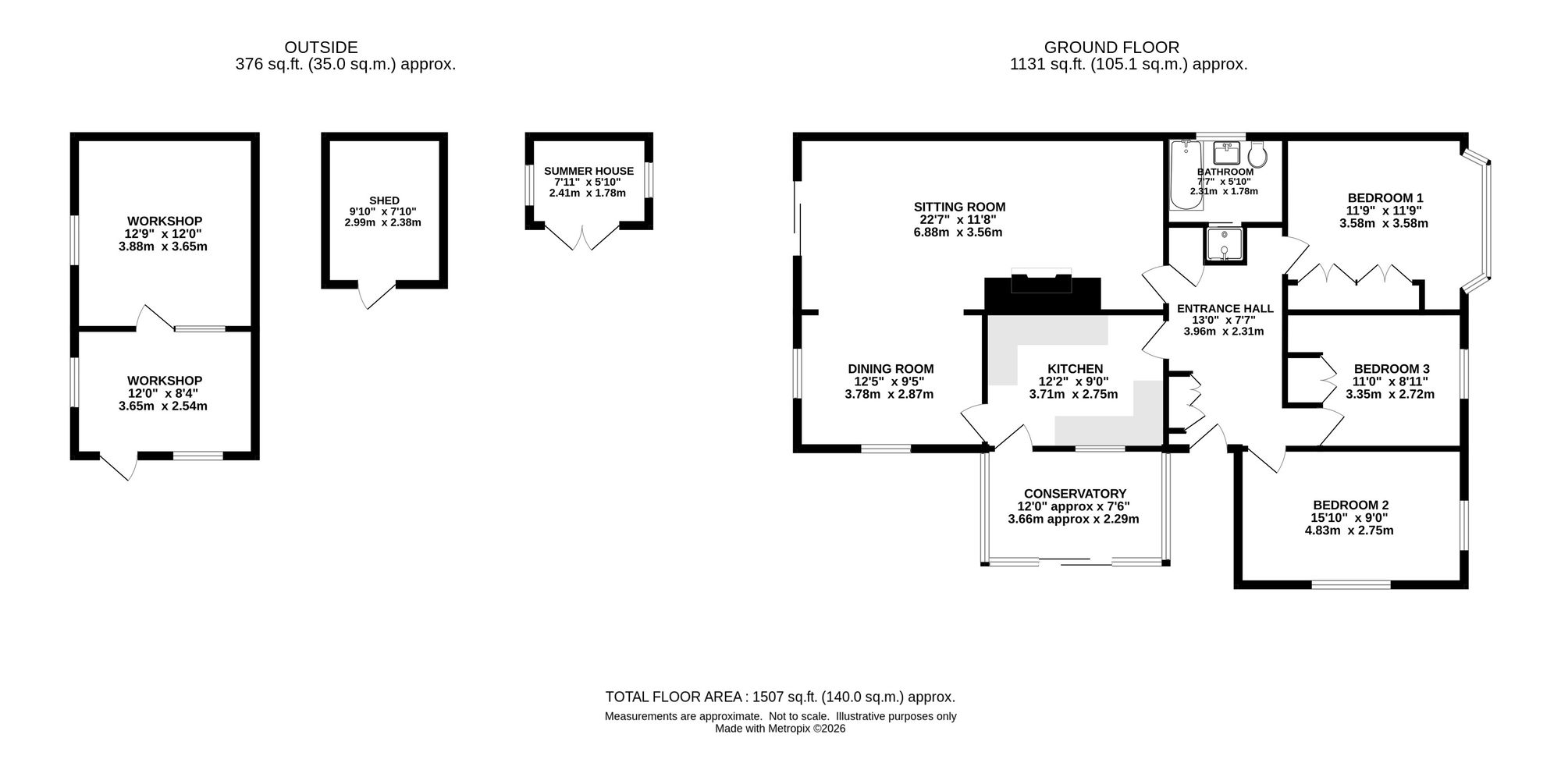 9 Craig Drive, High Peak floorplan