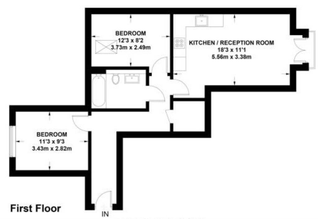 1 Bedrooms  to rent in Church Road, Addlestone, Surrey KT15