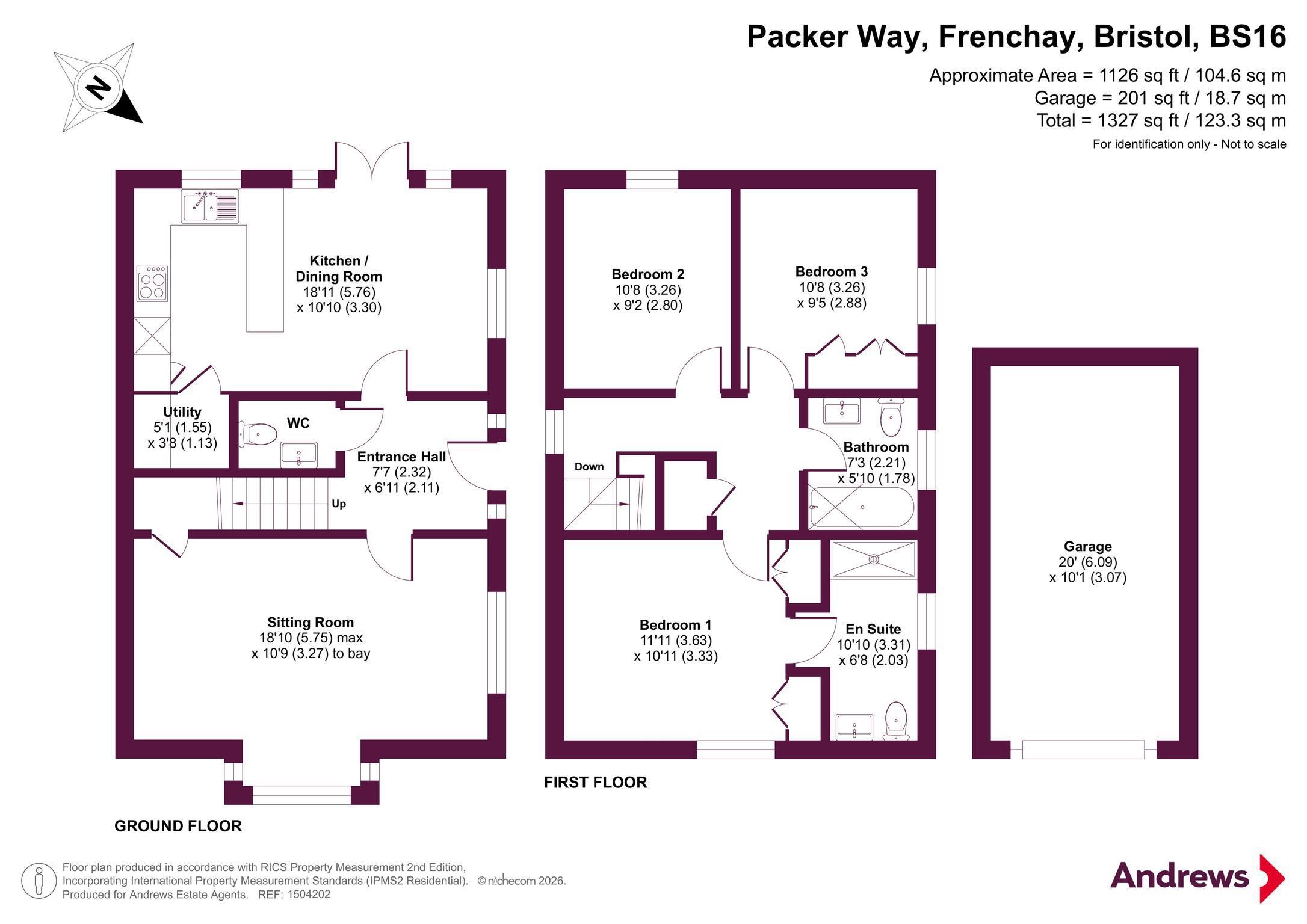 7, Packer Way, Bristol floorplan