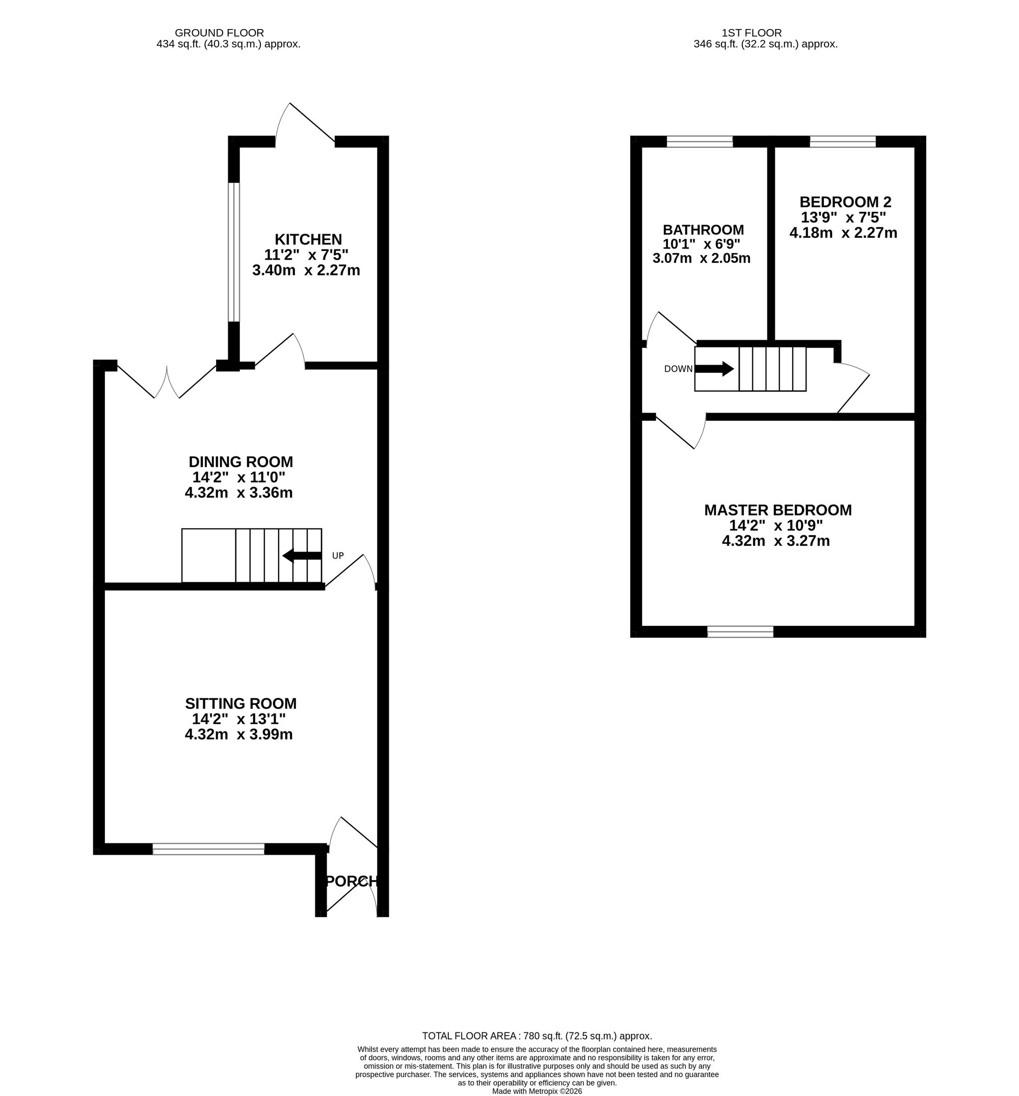 303 Golborne Road, Wigan floorplan