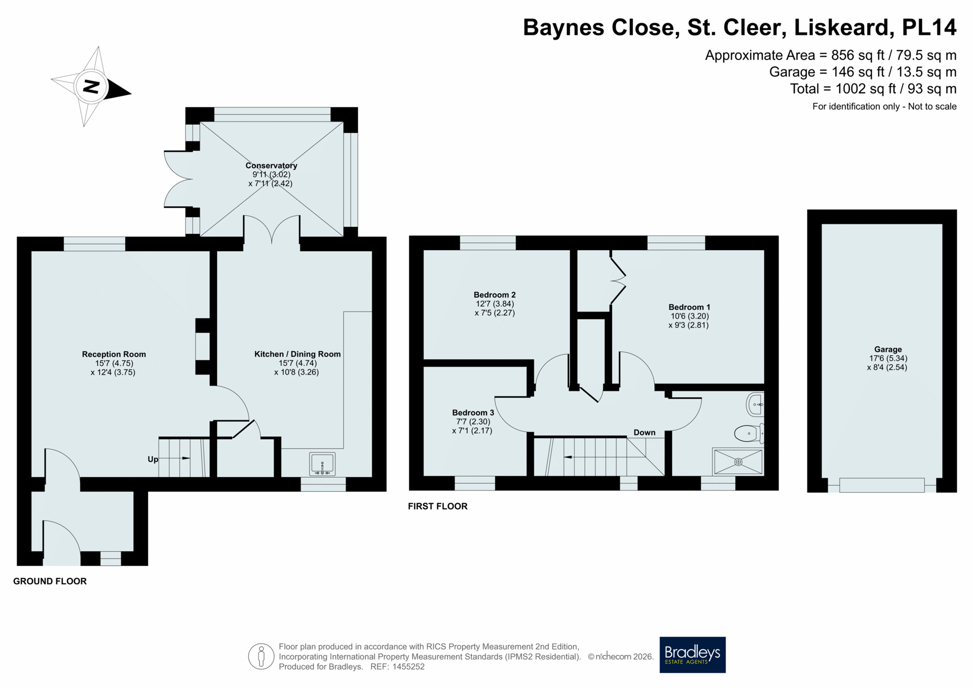 10, Baynes Close, Liskeard floorplan