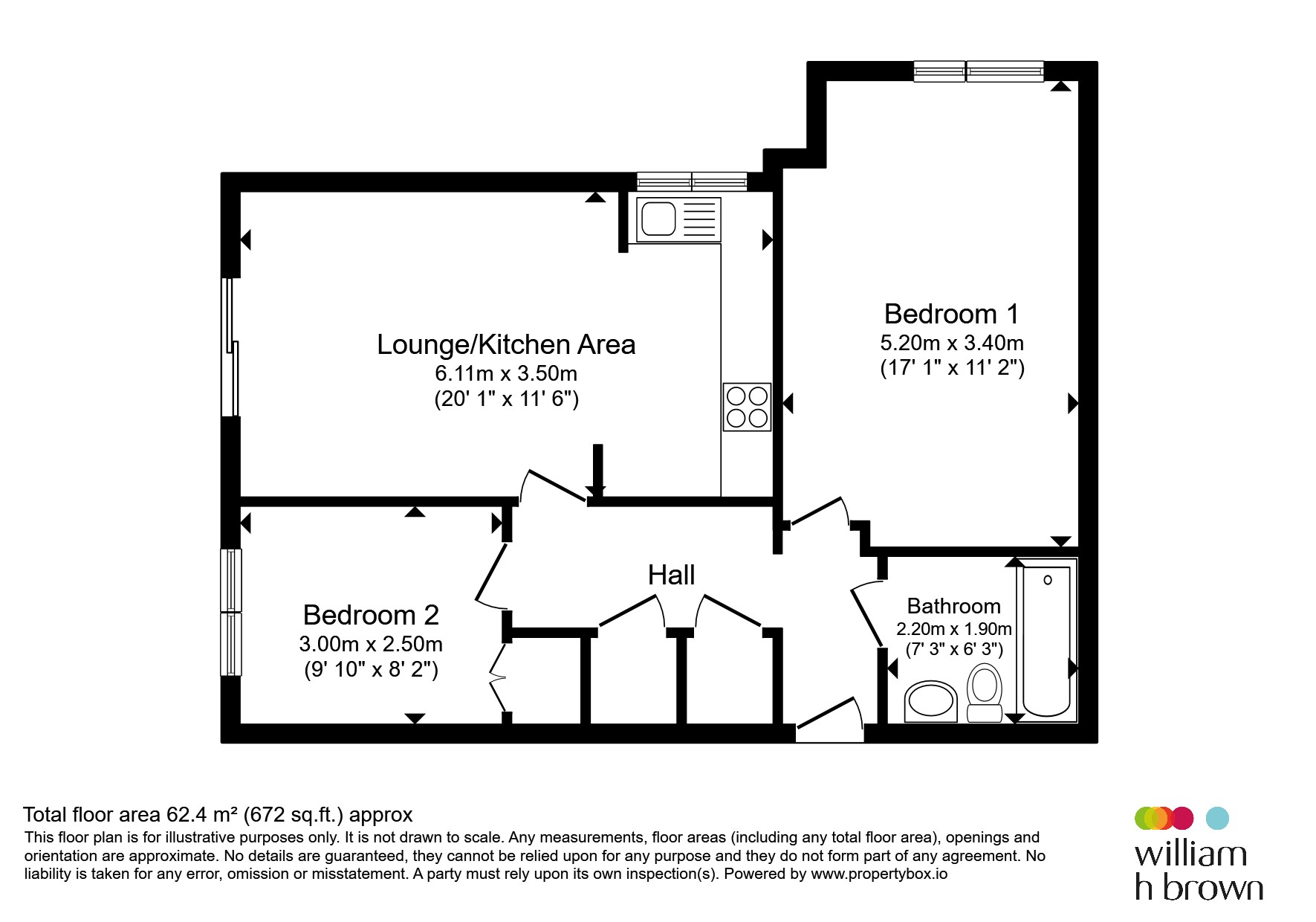 Flat 54, Sandringham Lodge, Taverners Way, Hoddesdon floorplan