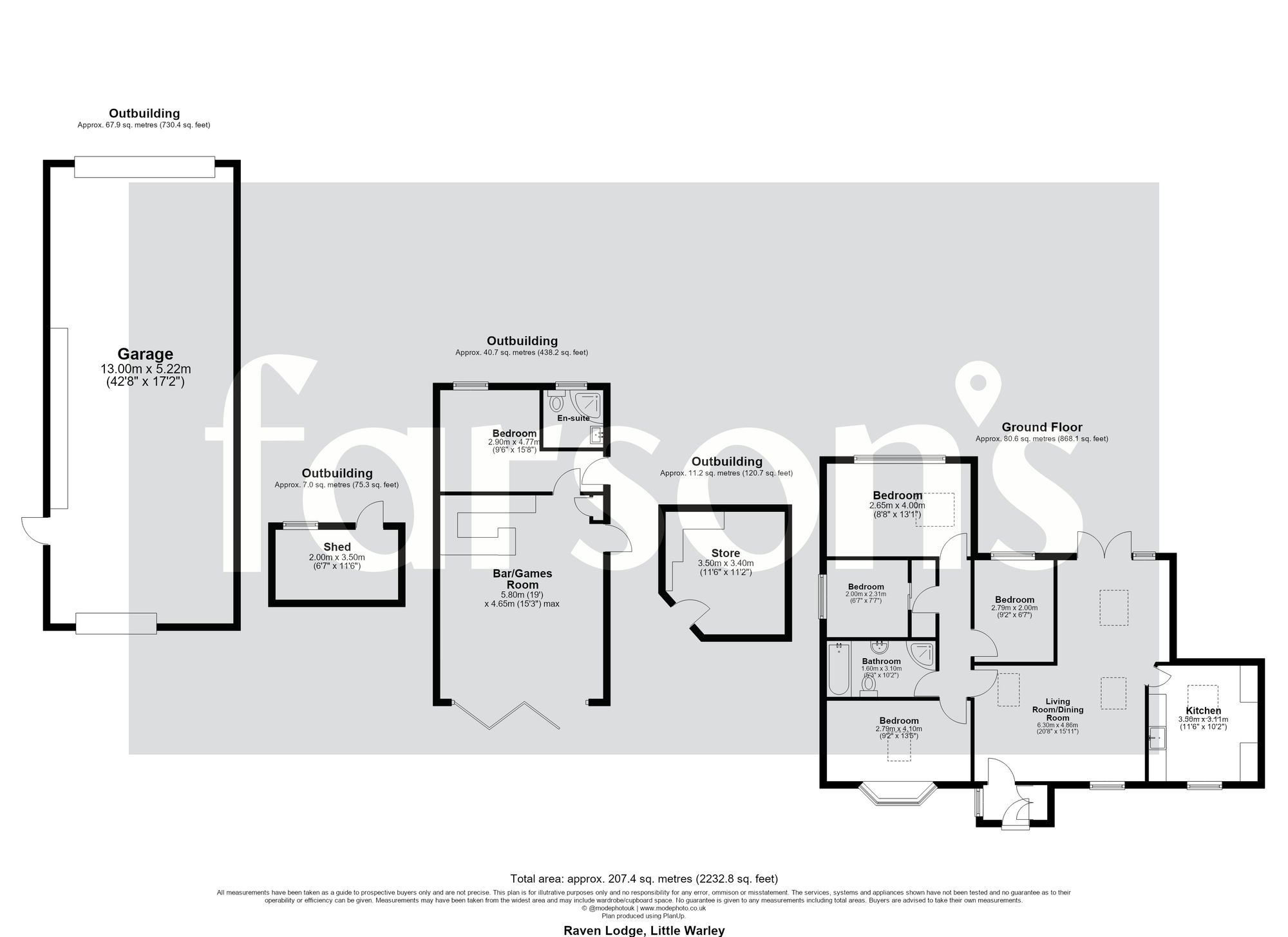 Raven Lodge Little Warley Hall Lane, Brentwood floorplan