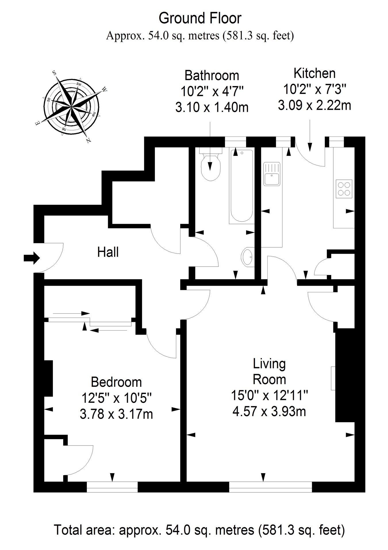 King Edward Street, Markinch, Glenrothes KY7, 1 bedroom flat for sale