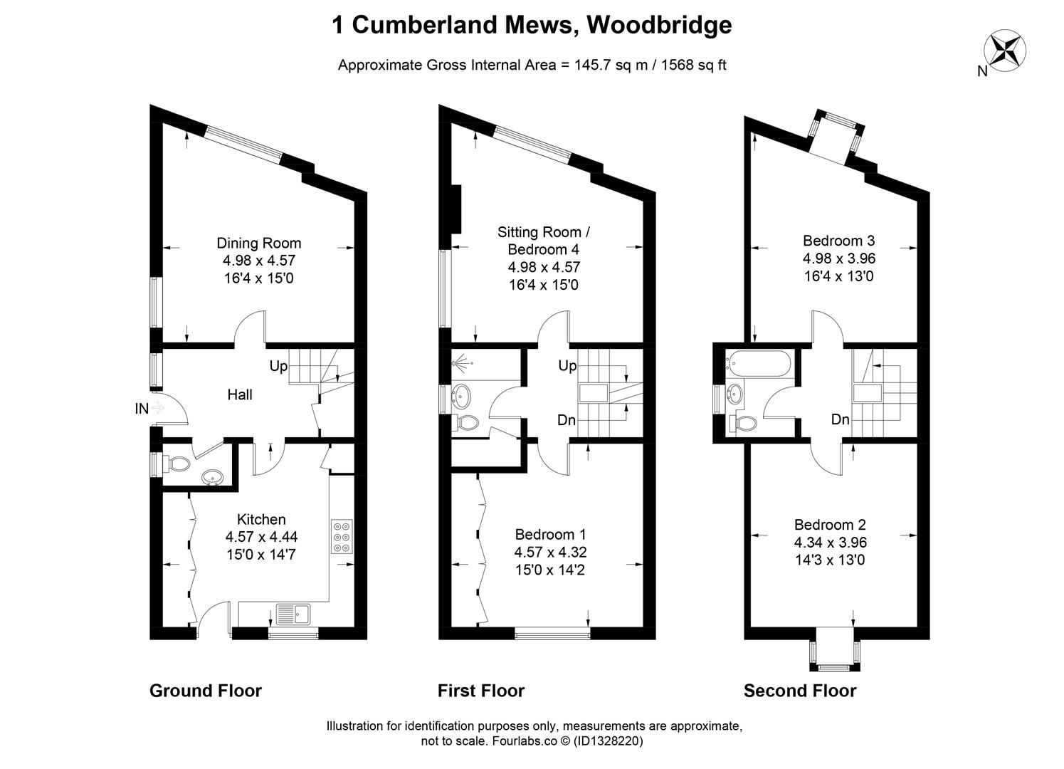 Salt House, 1 Cumberland Mews, Woodbridge floorplan