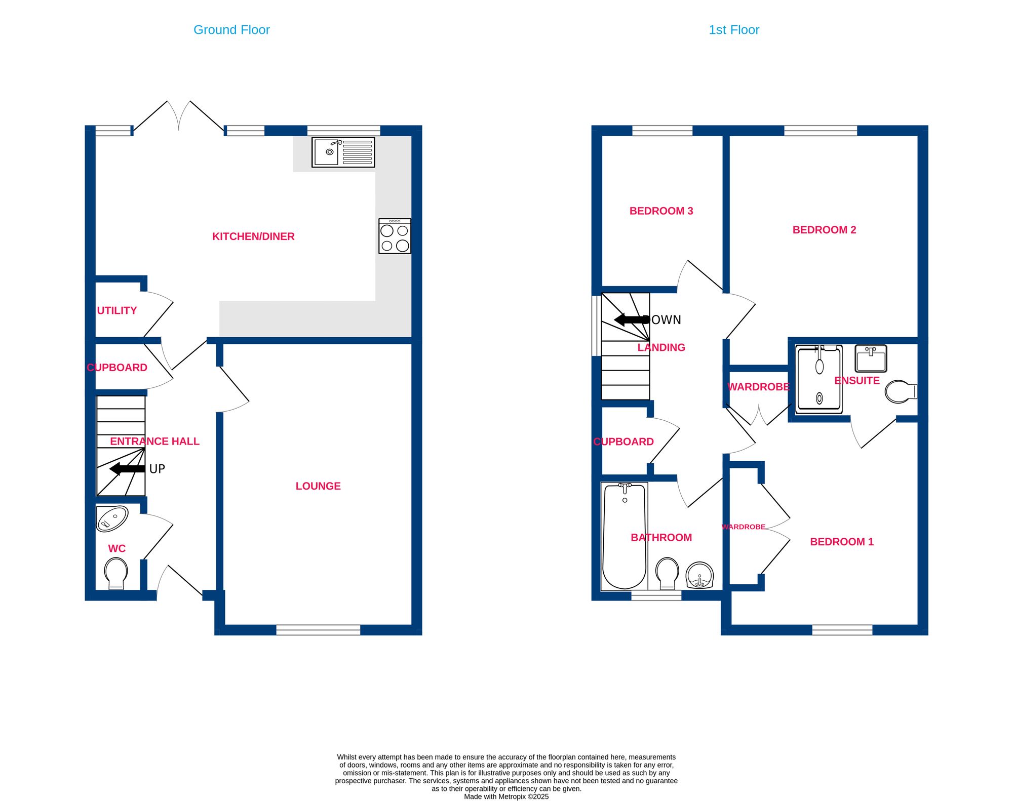 4 French Close, Basildon floorplan