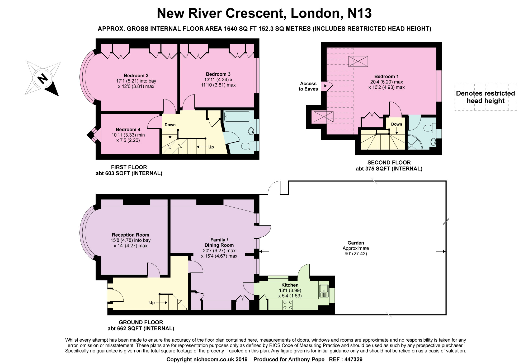 4 Bedrooms Semi-detached house for sale in New River Crescent, Palmers Green, London N13