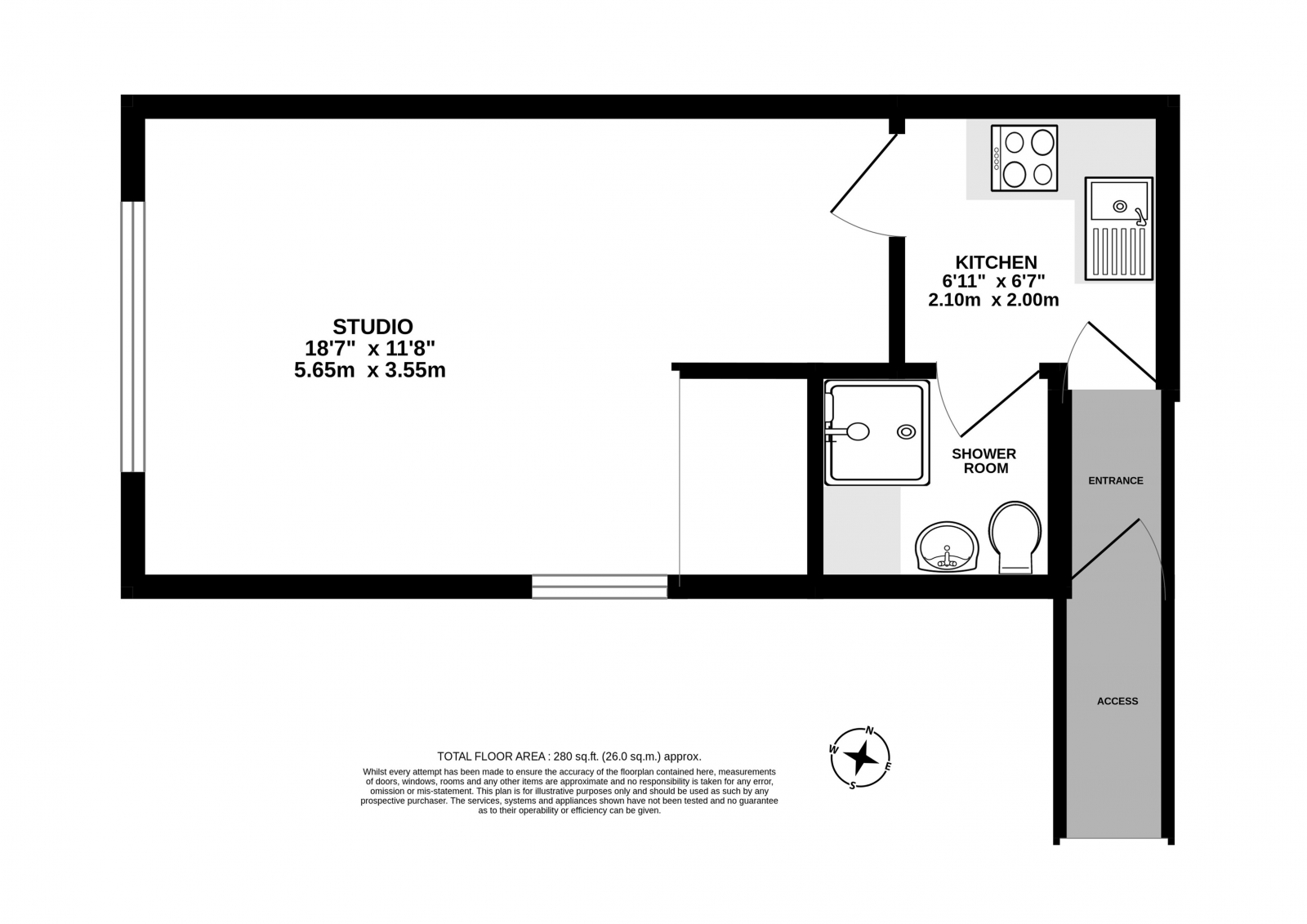 Wilment Court, 1-2 Gladstone Parade, NW2 floorplan