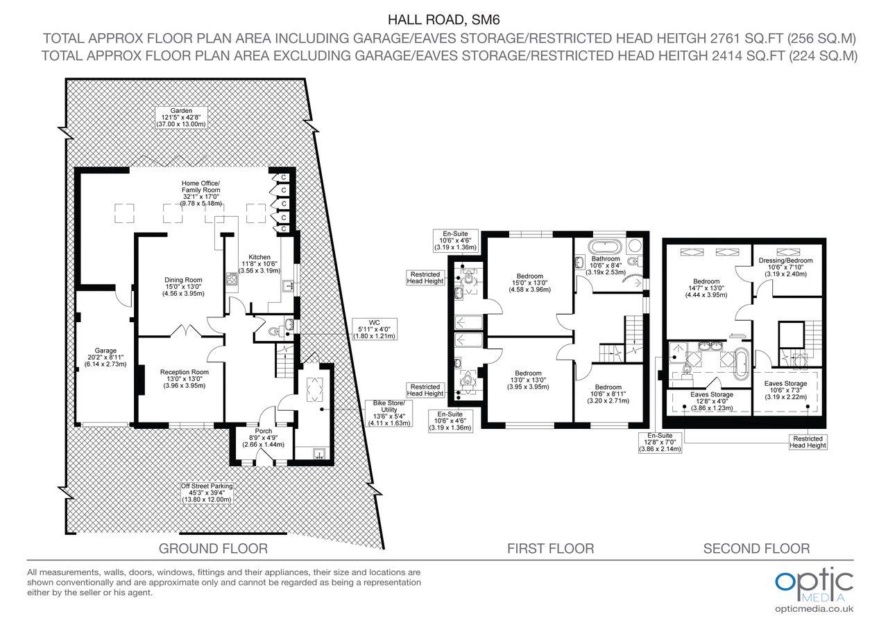 14, Hall Road, Wallington floorplan