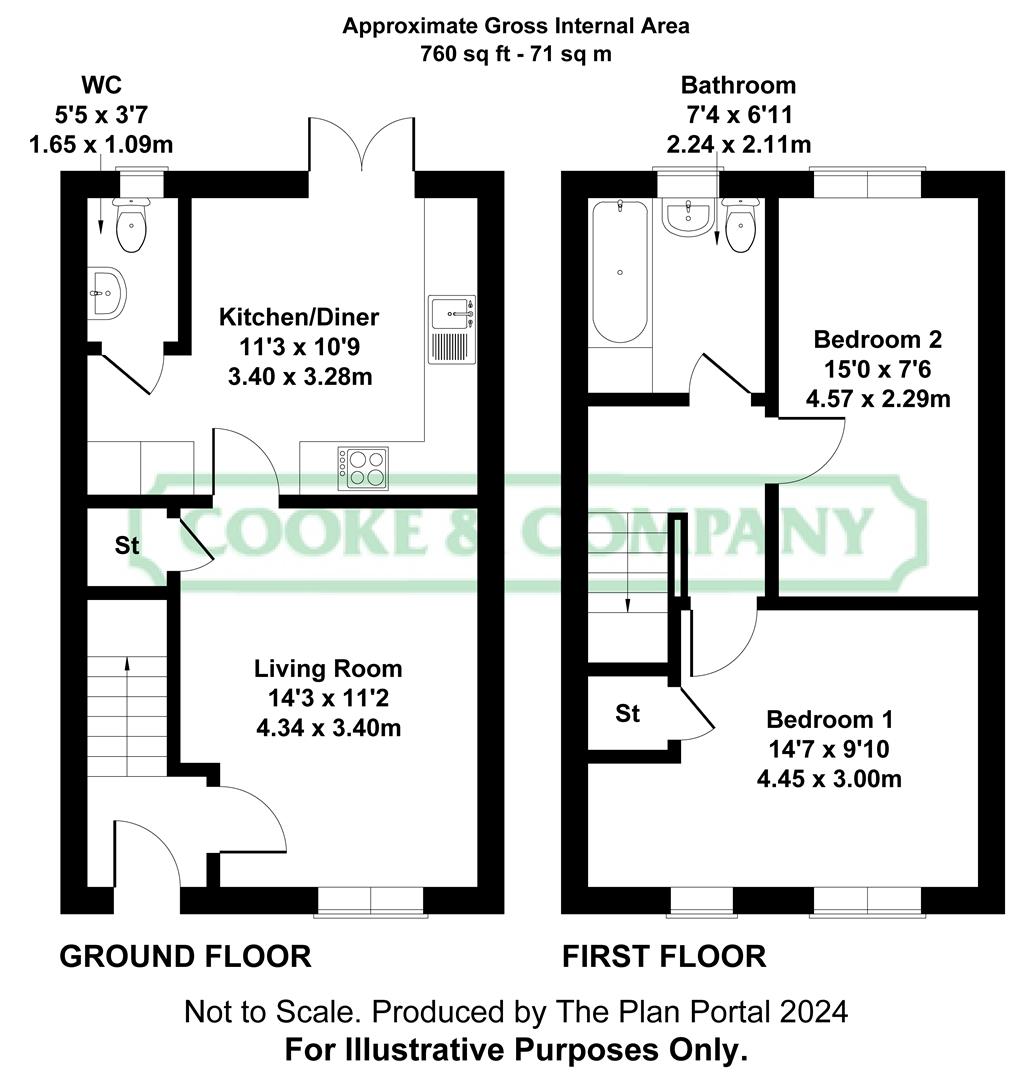 2 bed town house for sale in Anchor Field, Leigh WN7 68639167 Zoopla