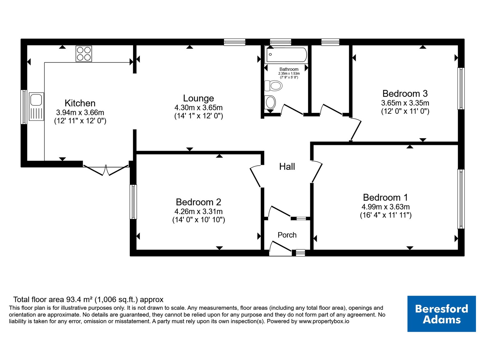 22, Troon Way, Conwy floorplan