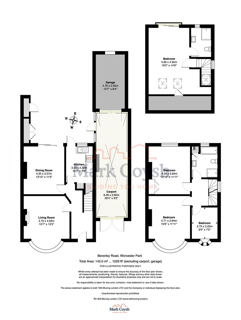 34, Beverley Road, Worcester Park floorplan