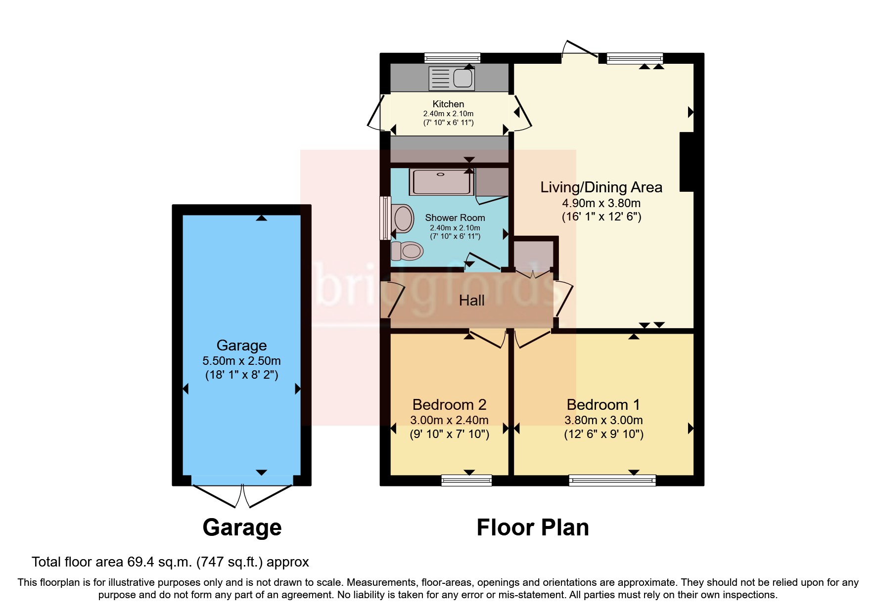 Tarvin Drive, Bredbury, Stockport SK6, 2 bedroom bungalow for sale