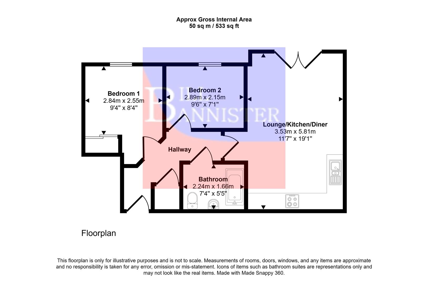 15, Whym Kibbal Court, Redruth floorplan
