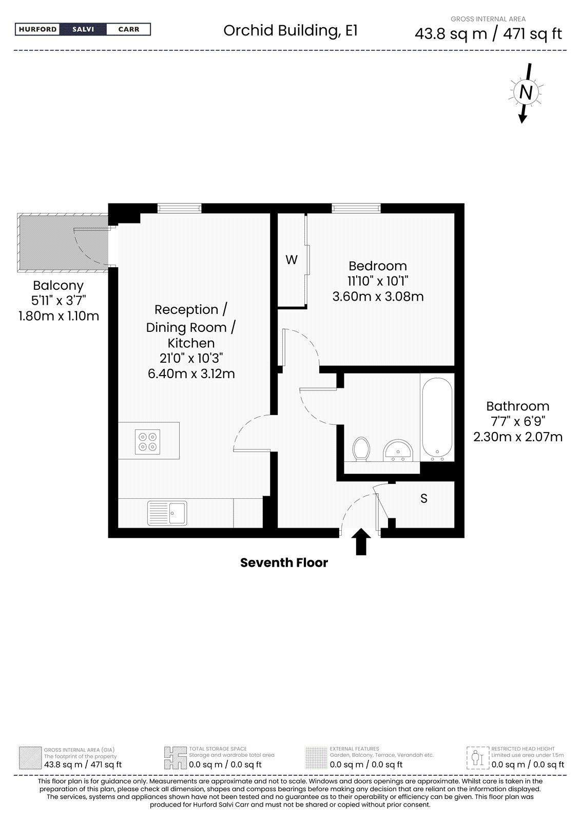 Crowder Street, London floorplan