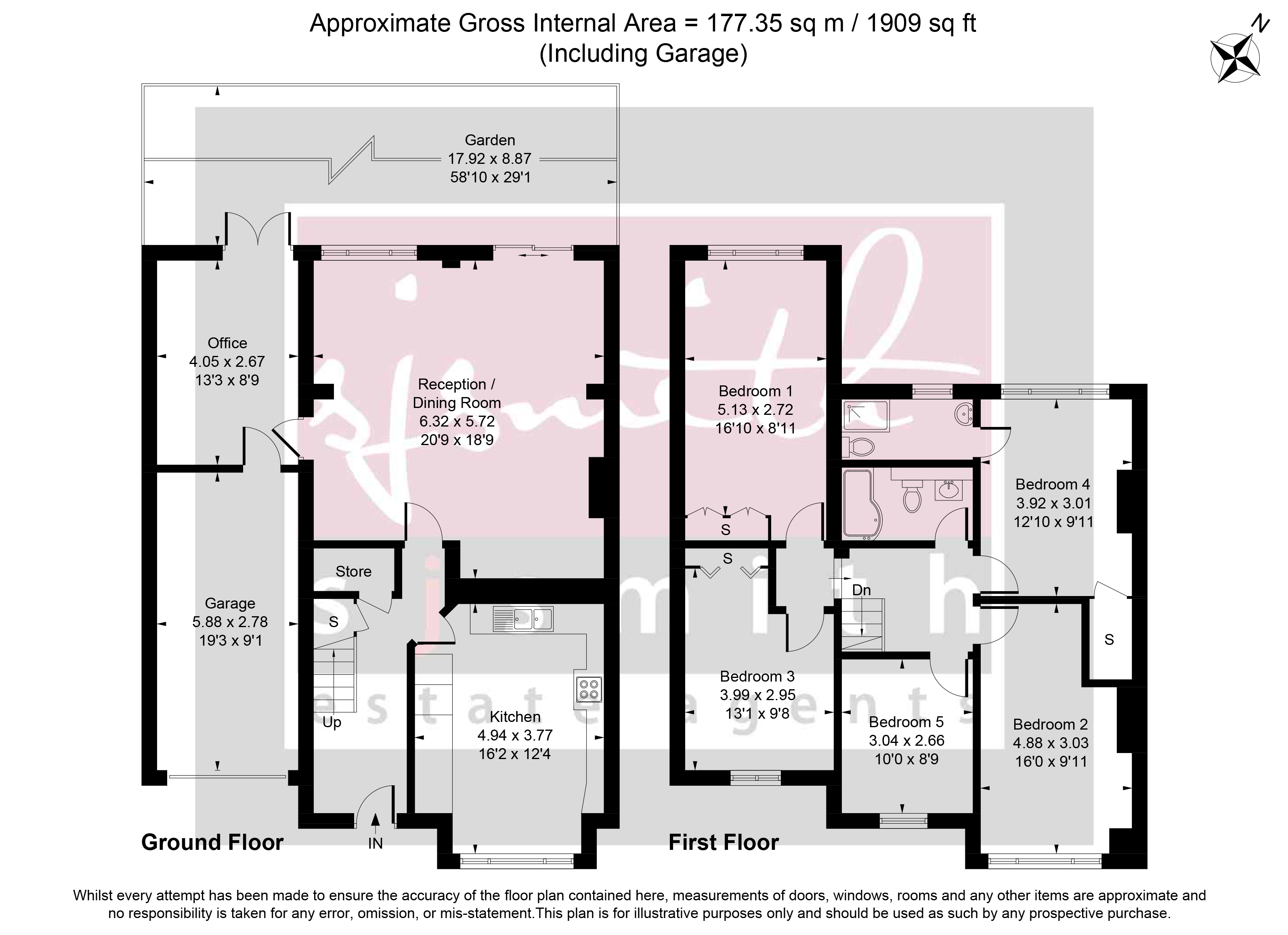 51, Rosefield Road, Staines-upon-Thames floorplan