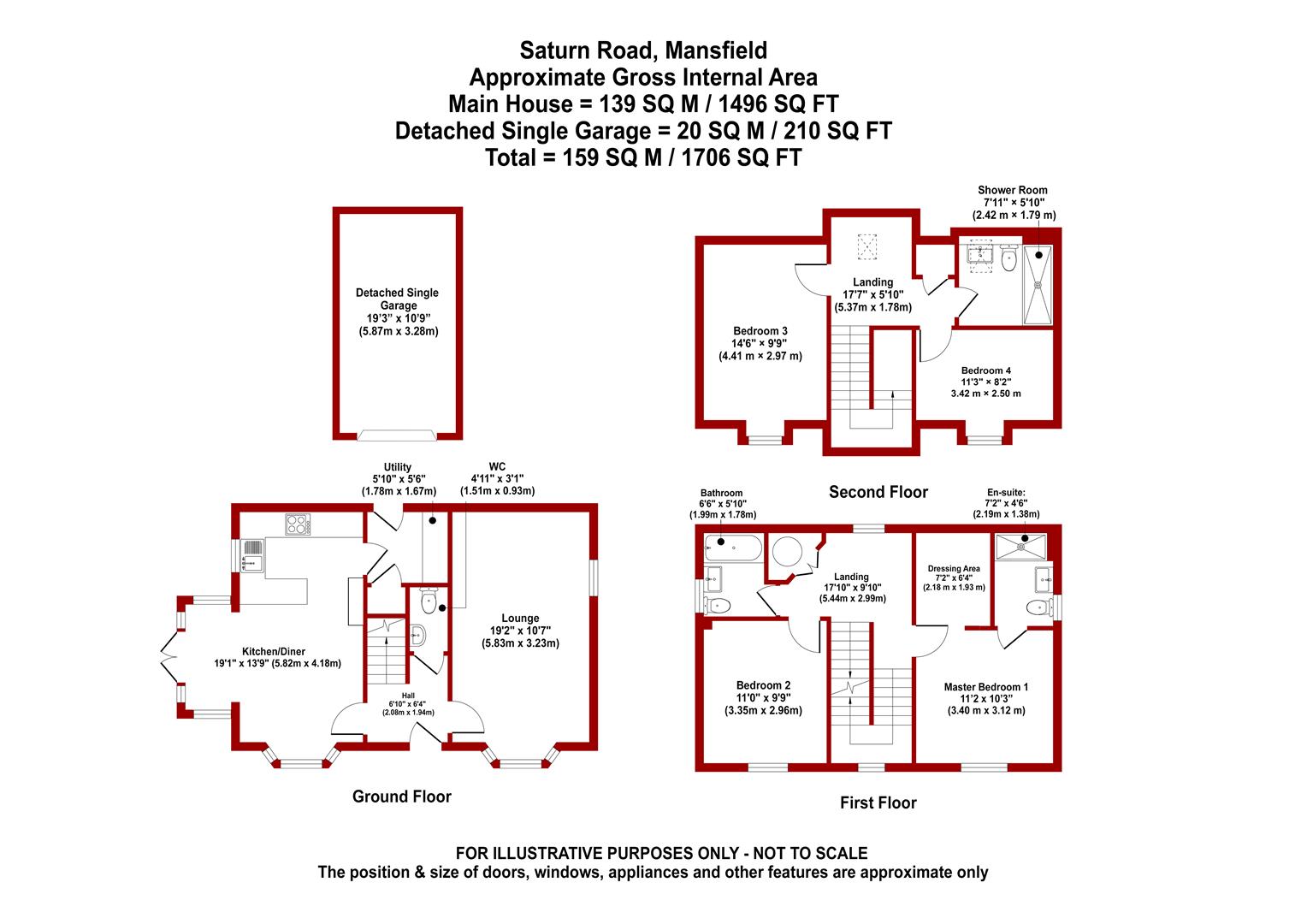 5, Saturn Road, Mansfield floorplan