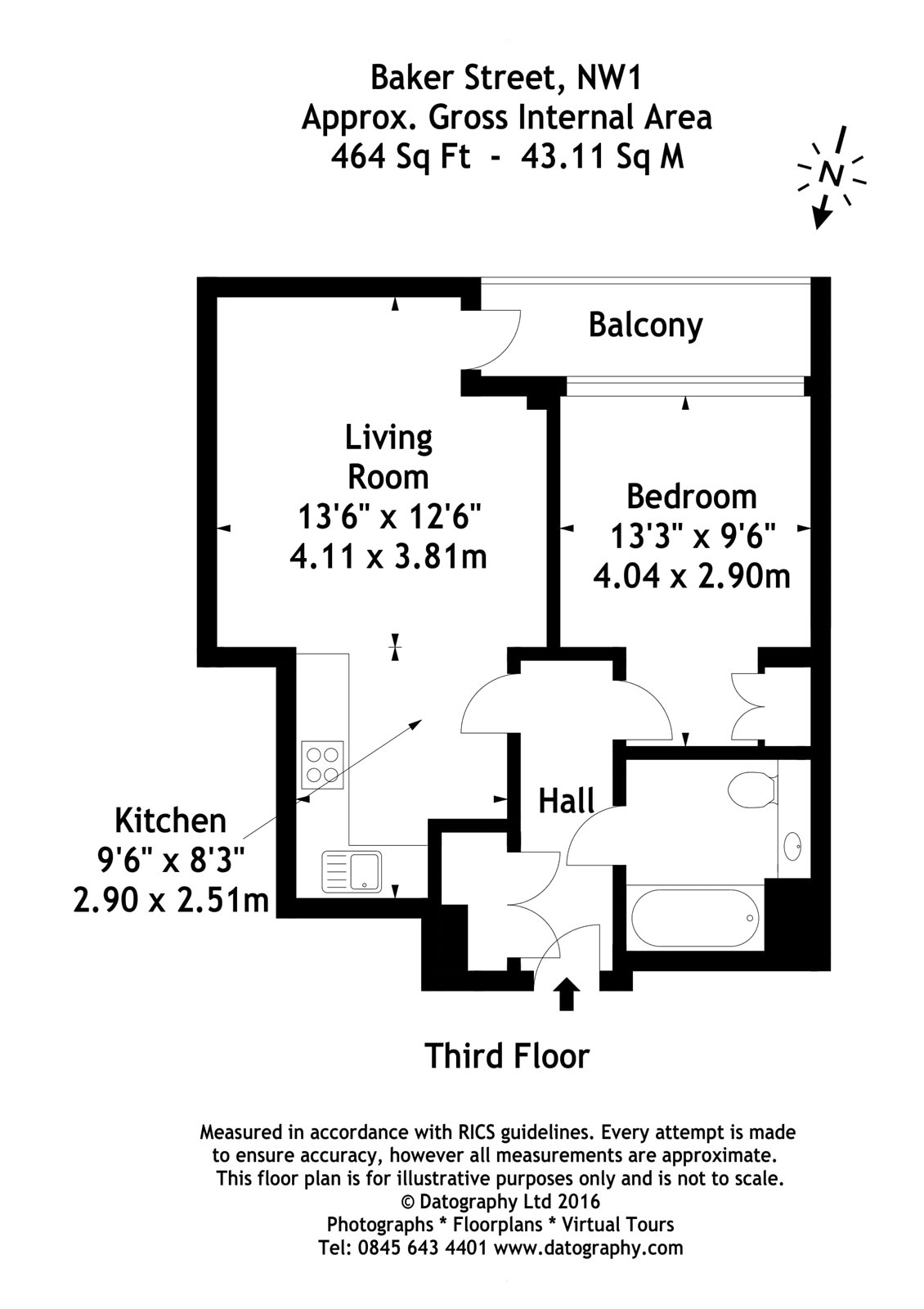 1 Bedrooms Flat to rent in Parkview Residence, Baker Street, London NW1