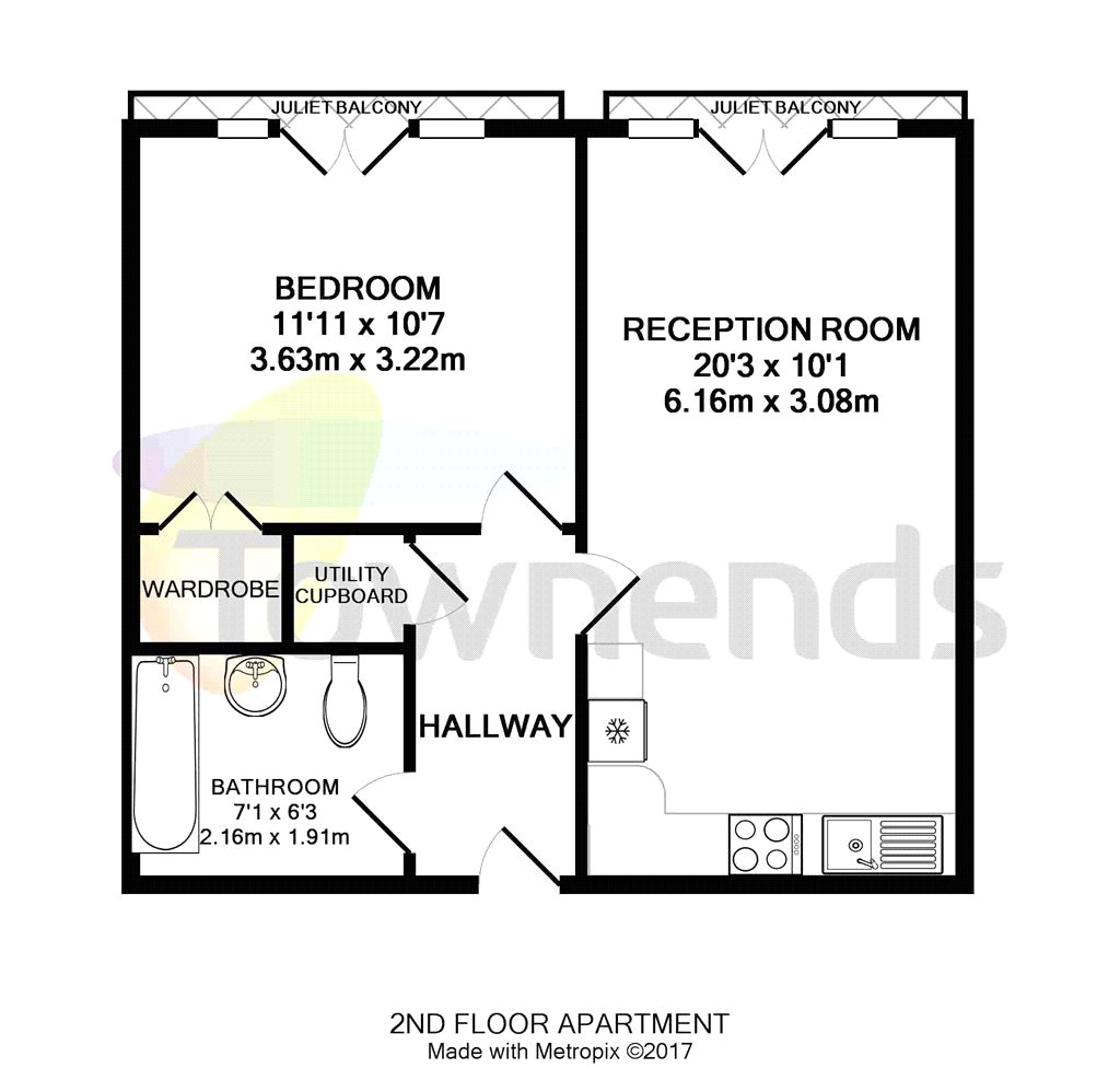 1 Bedrooms Flat to rent in Queen Marys House, 1 Holford Way, London SW15